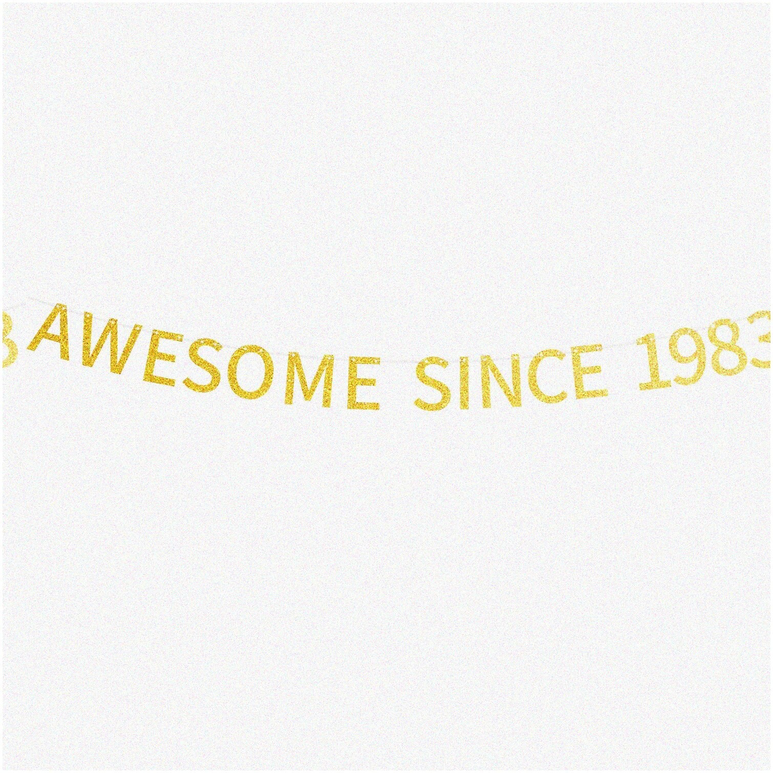 41st Birthday Glitter Banner for Indoor Outdoor Use