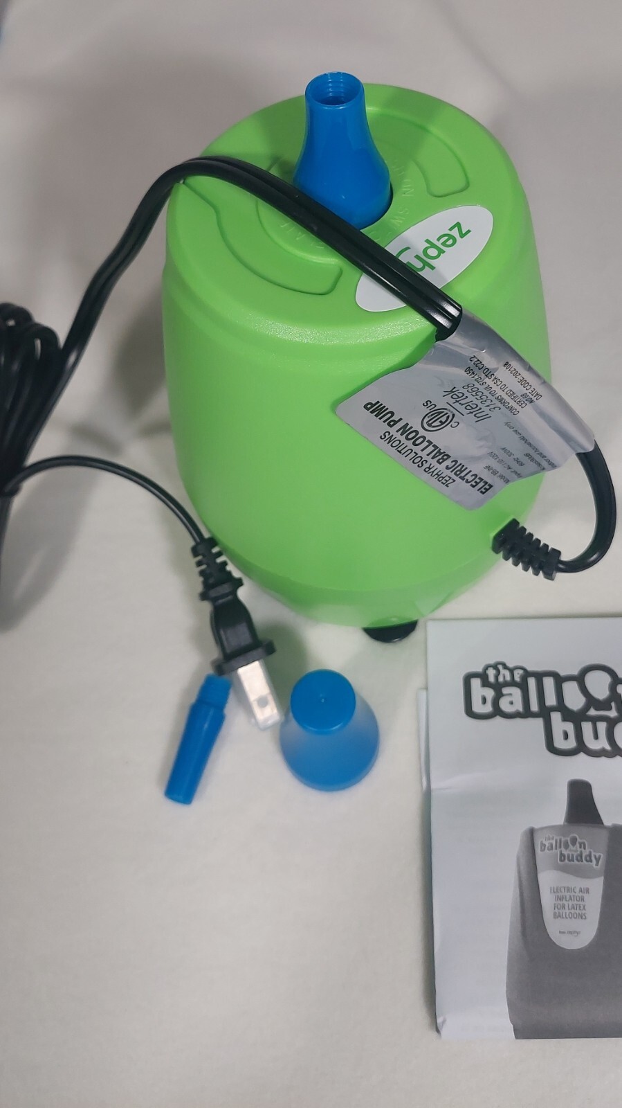 The Balloon Buddy Electric Air Inflator For Latex Balloons