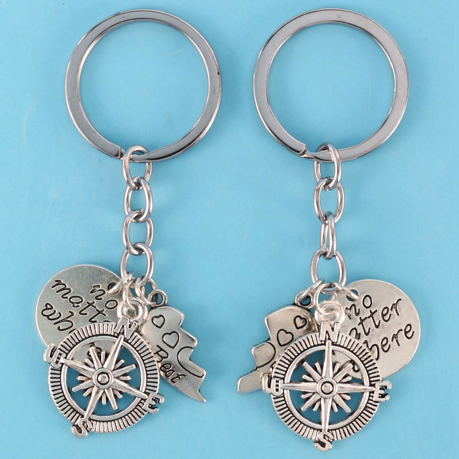 BBF keychains Friendship Love Gift Keyrings for Women (2pcs) H4Z4
