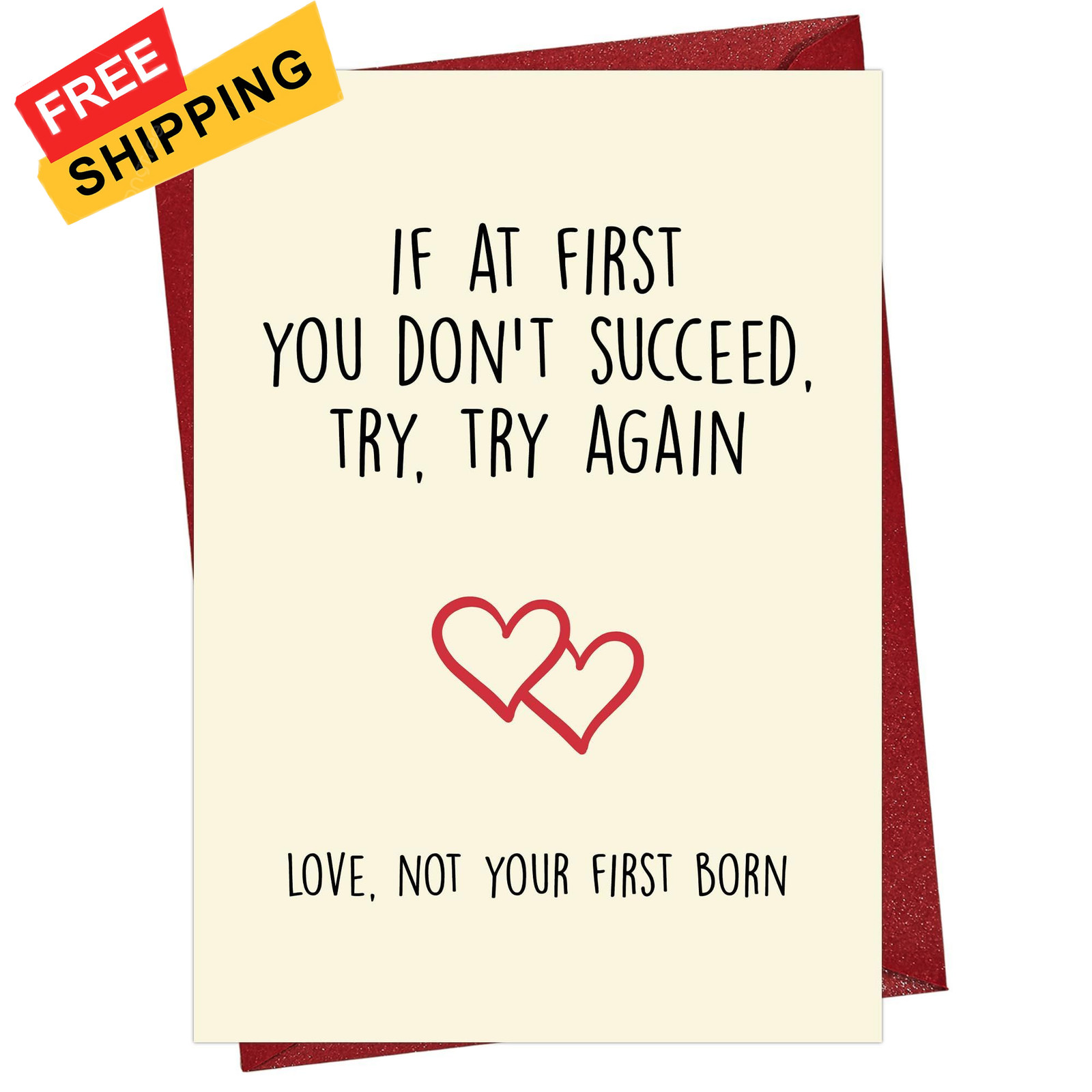 Cheerin Funny Fathers Day Card with 8 inches x 5.3 inches, Warm White