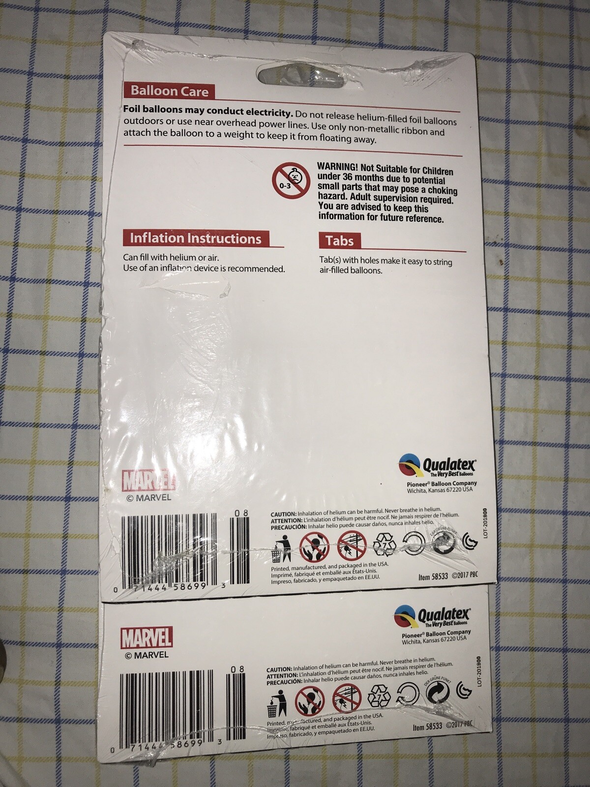 Marvel Avengers 18″ Foil Balloon Double Sided Lot Of 2