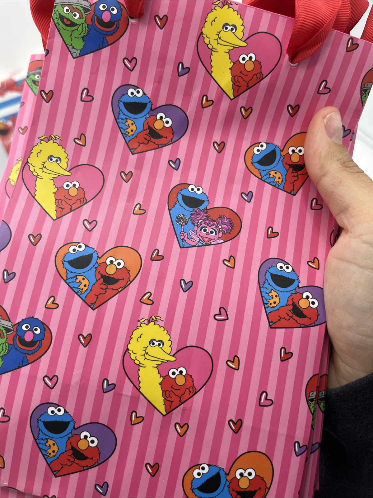 Sesame Street Elmo Party Lunch Size Napkins And Gift Bag Set. New Free Ship