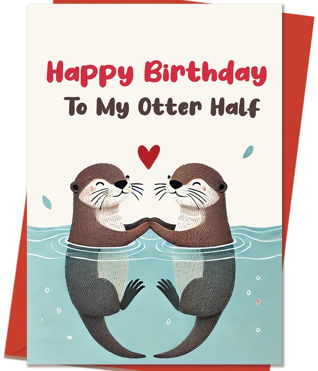 Mcduldul Happy Birthday Gifts Cards for Husband Wife 8.0 x 5.3 inches, CD-126