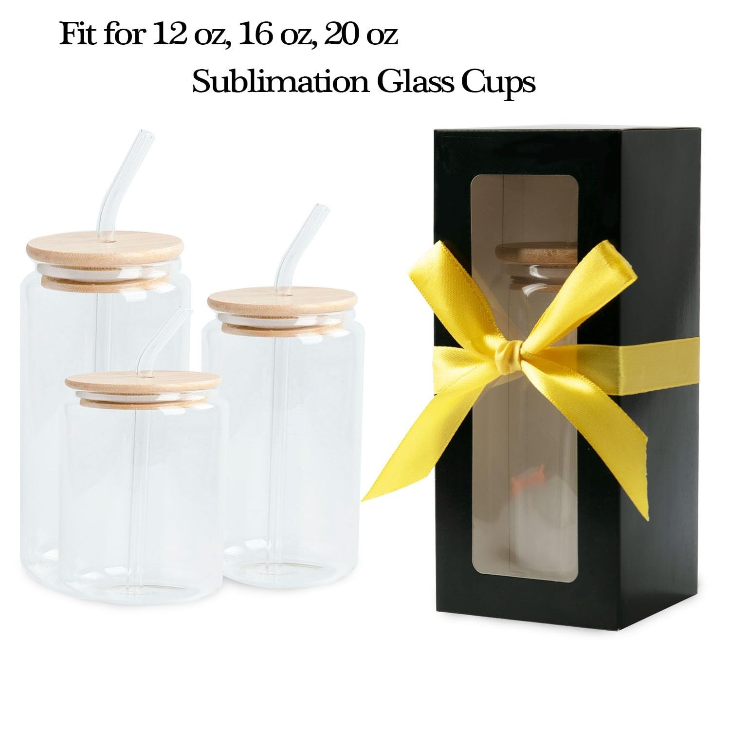 HXCHYI PACK 24 Pcs Tumbler Gift Box with Ribbon, Perfect for 12oz 16oz 20oz S…
