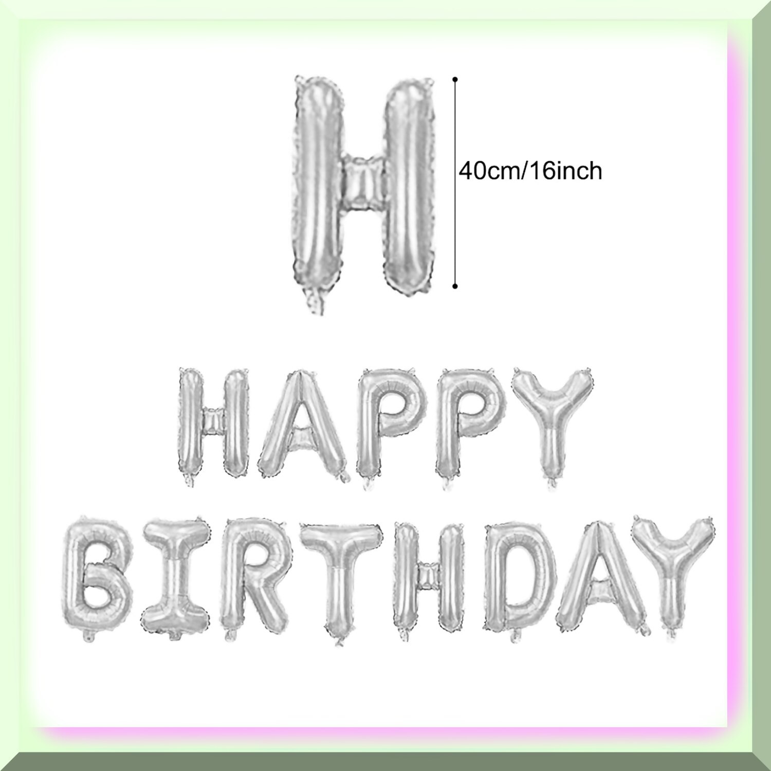 Silver Birthday Party Decorations Kit