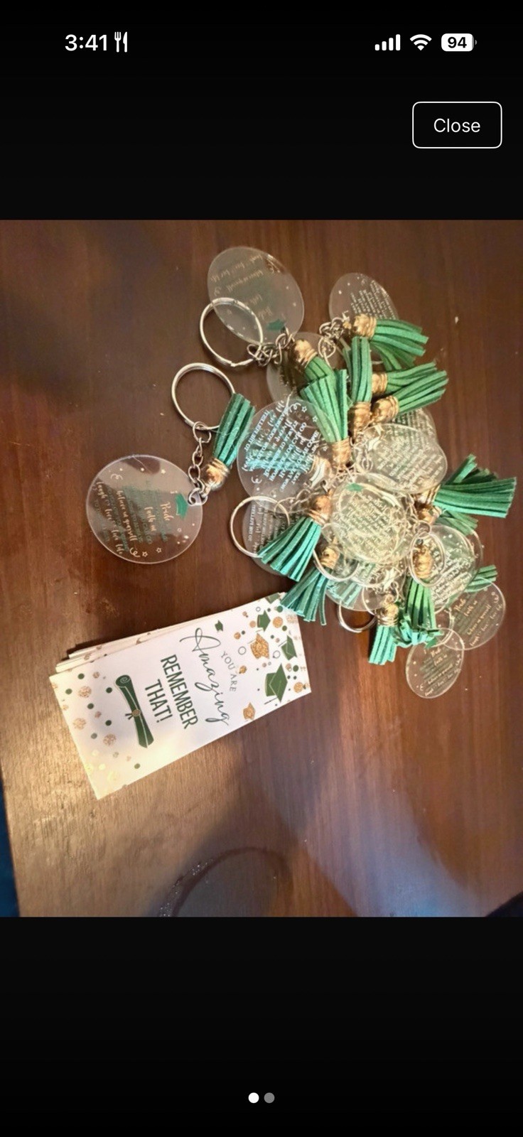Graduation Green Souvenirs Graduation Season Keychain Graduation Gift
