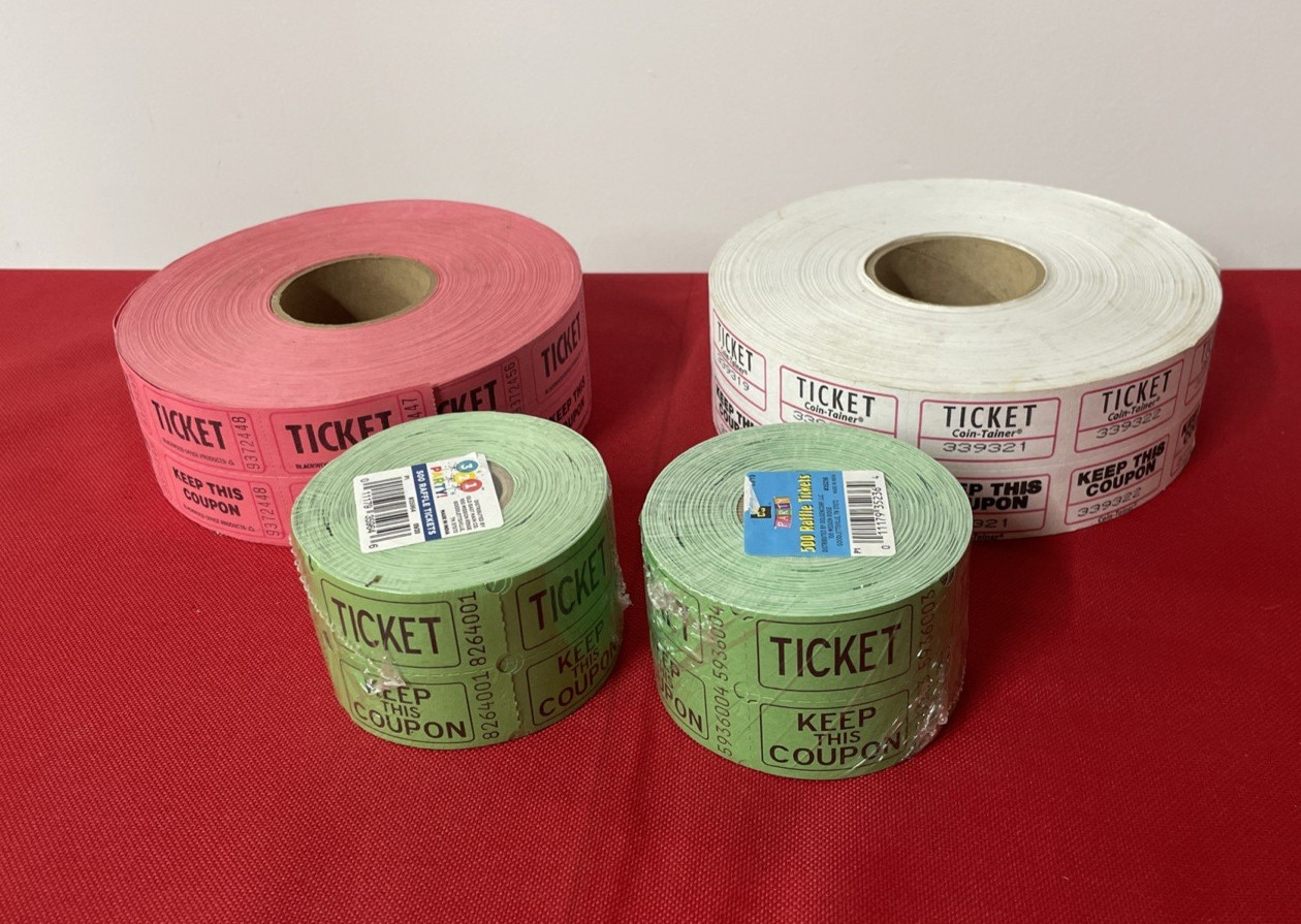 4 lots of Double Roll Ticket