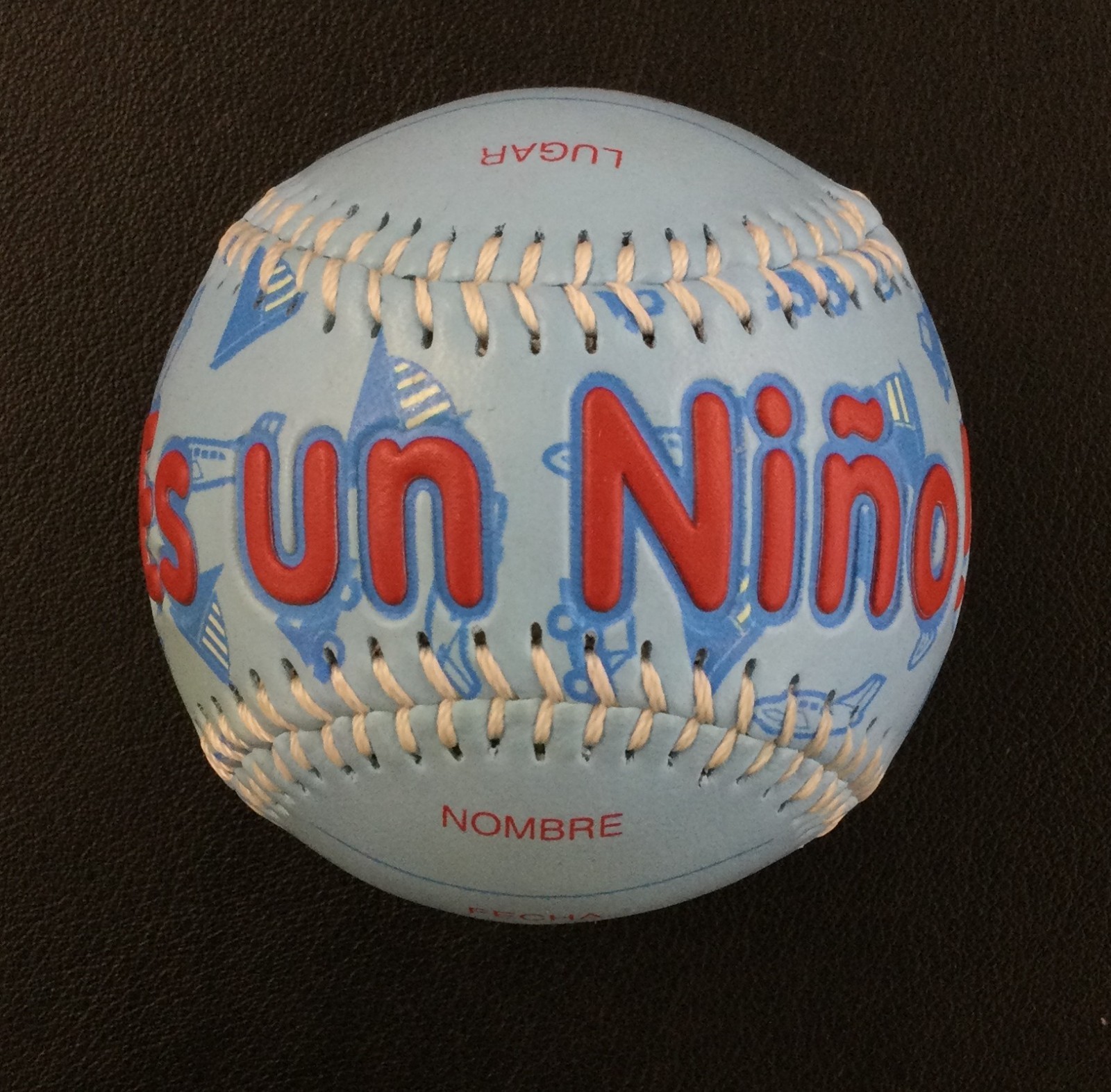 “Es Un Niño!” Spanish Baby Shower Gender Announcement Collectible Baseball