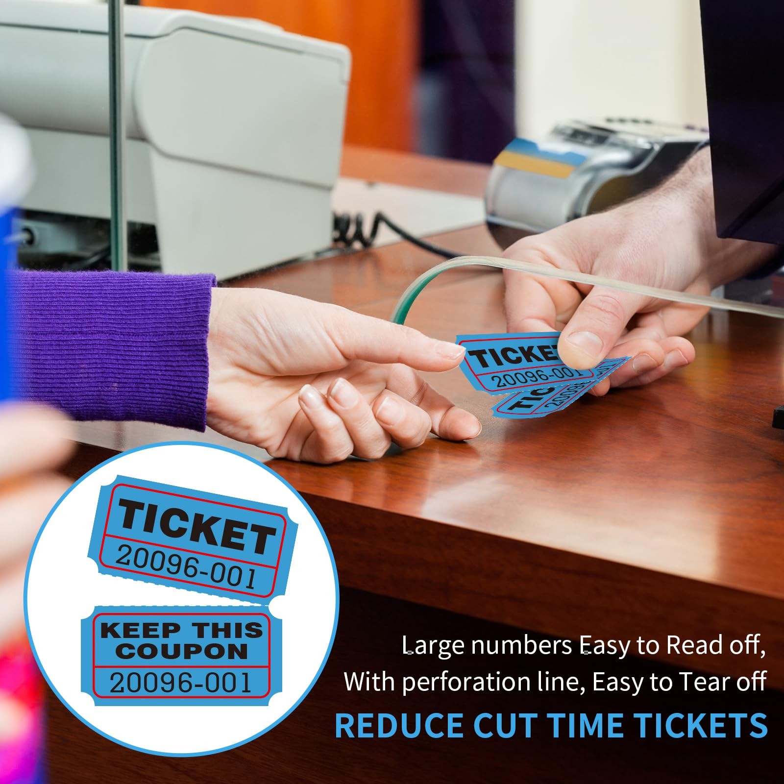 L LIKED Raffle Tickets Double Rolls 1000 Per Roll 50/50 Raffle Tickets for Ev…