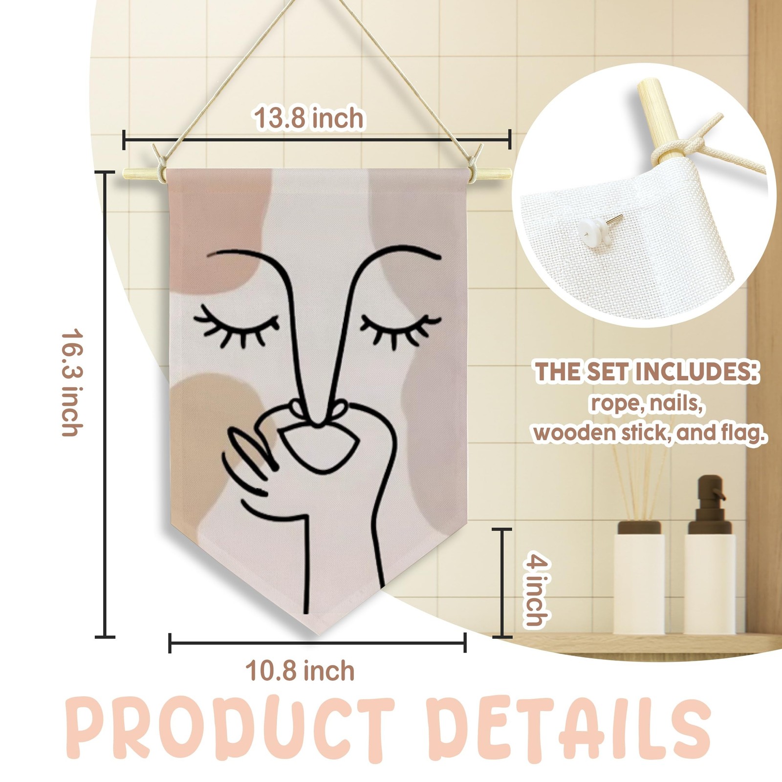 Funny Bathroom Wall Decor Christmas Birthday Gifts for Women Family and Frien…