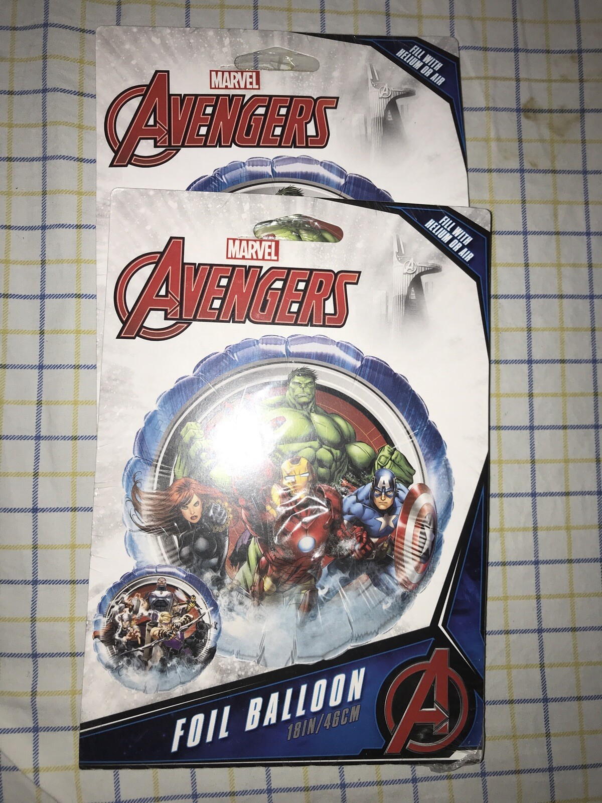 Marvel Avengers 18″ Foil Balloon Double Sided Lot Of 2