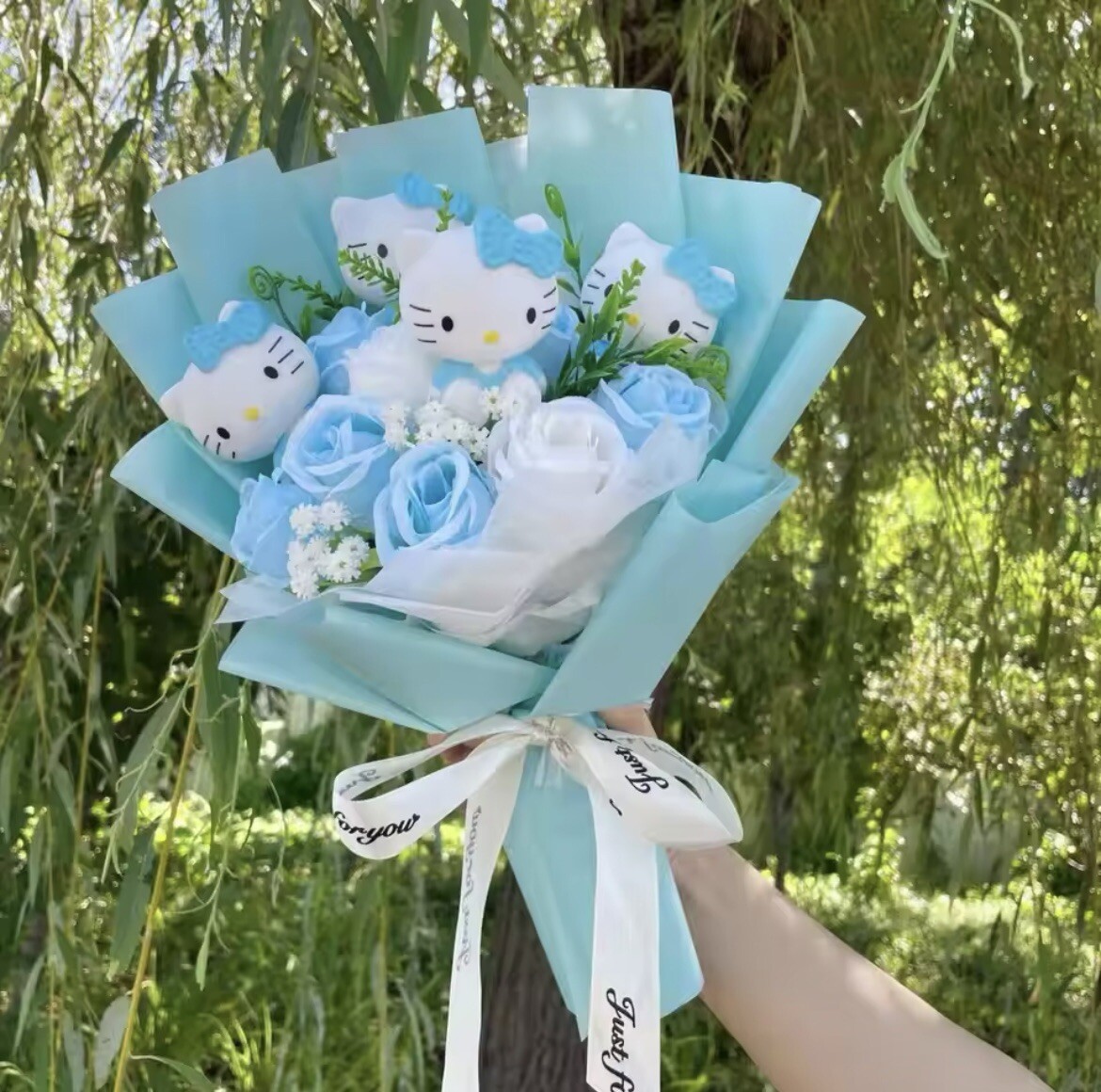 Kawaii Hello Kitty Sanrio Artificial Flower Bouquet Christmas Gift Valentine’s