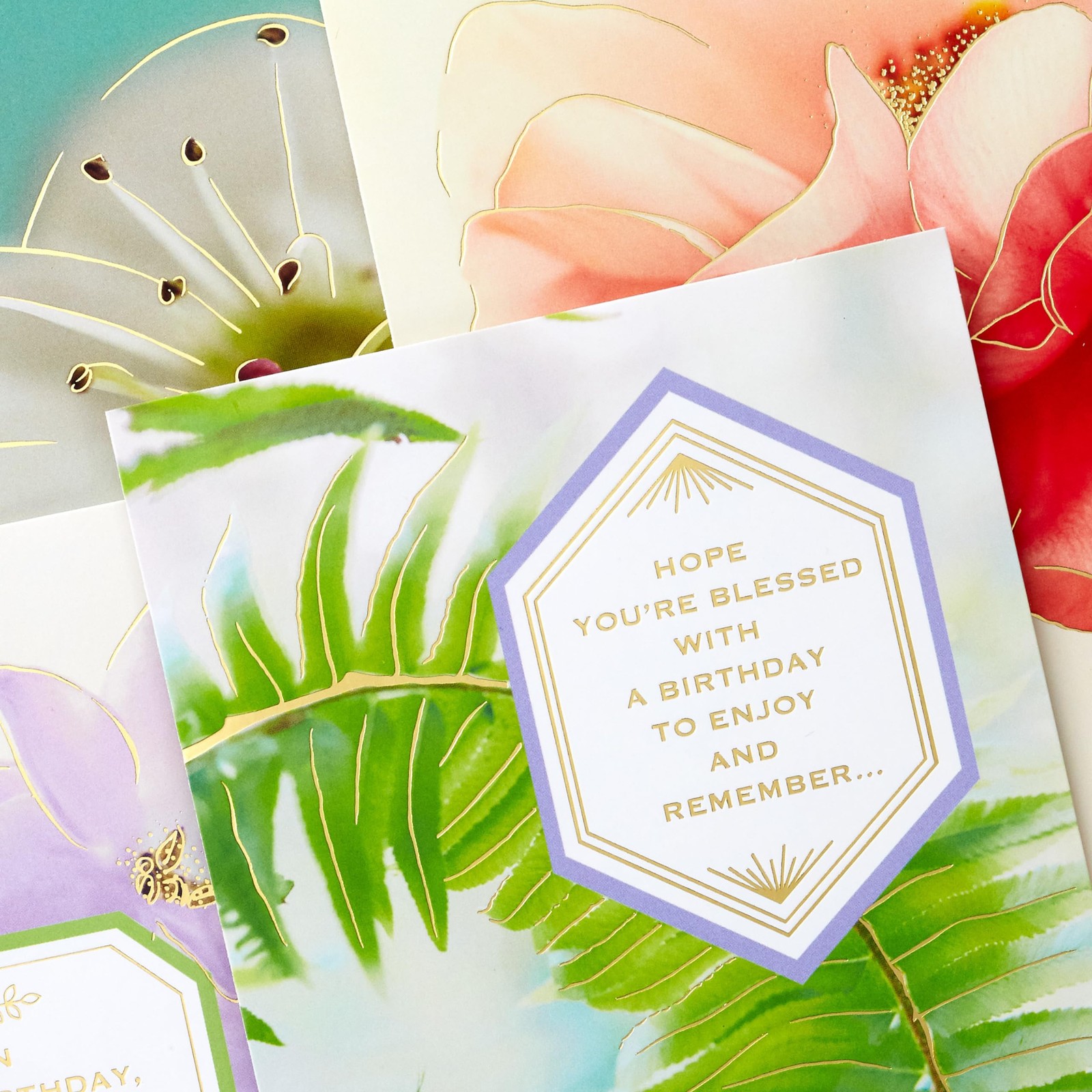 Hallmark Spiritual Birthday Card 5 inches x 7.2 inches, Bright and Blessed