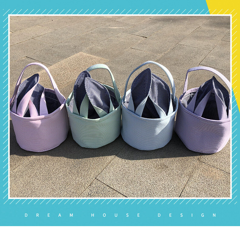 Personalised Easter Basket Egg Bags Tote Handbag Custom Text Girls Boys Gift AU