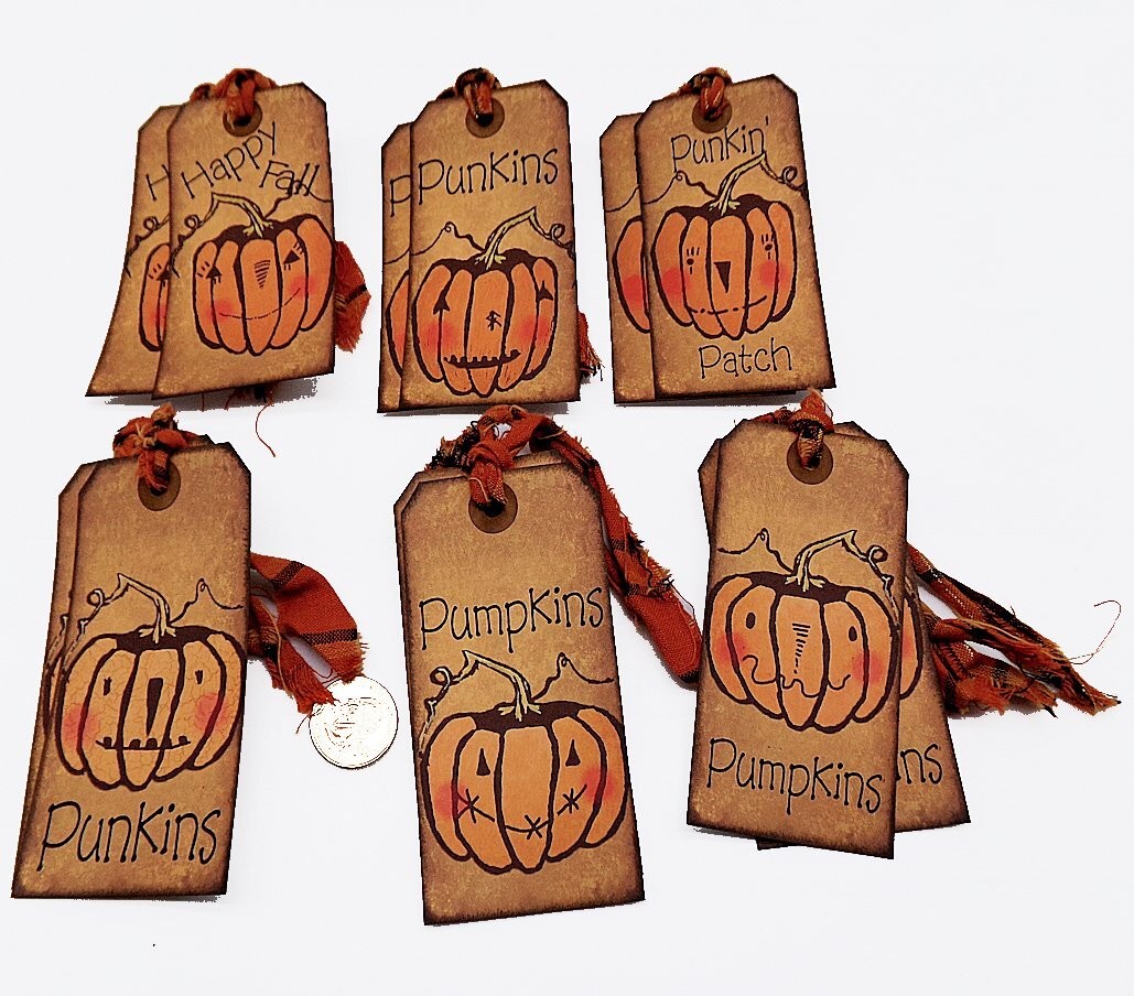 12-Fall-Autumn-Primitive-Farmhouse-Harvest-Rustic-Gift-Hang-Tags