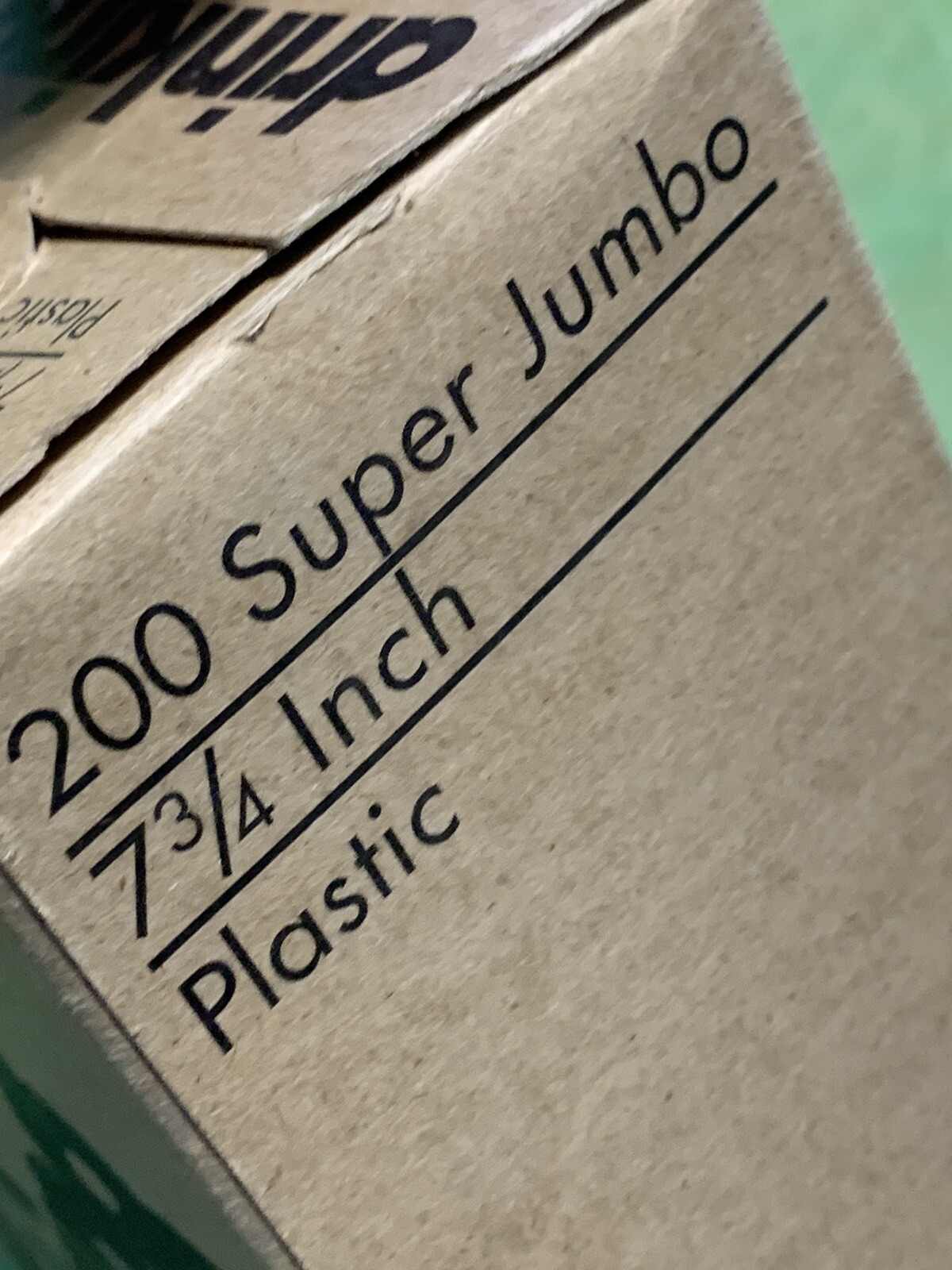 Vintage 200 Sweetheart Super Jumbo Plastic Straws USA NEW 7 3/4″