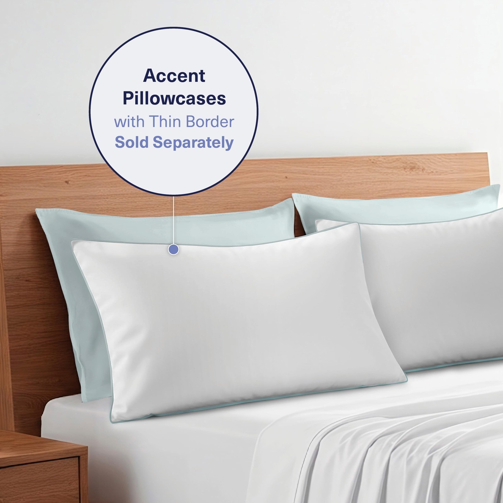 Kickoff Viscose Bamboo Pillowcase, King, Set of 2, 100% Organic Hid… Fast Ship