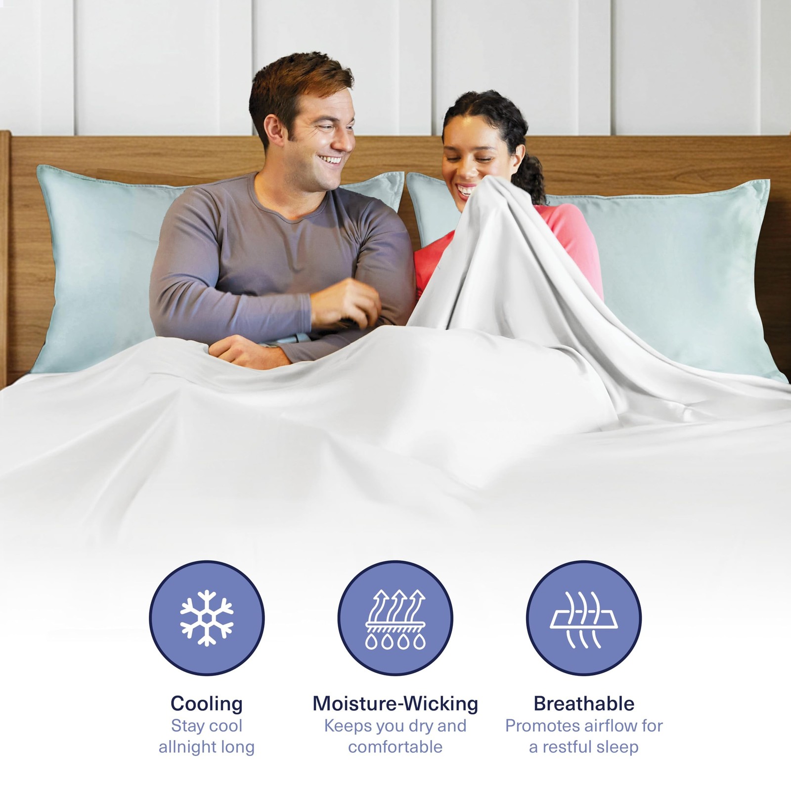 Kickoff Viscose Bamboo Pillowcase, King, Set of 2, 100% Organic Hid… Fast Ship