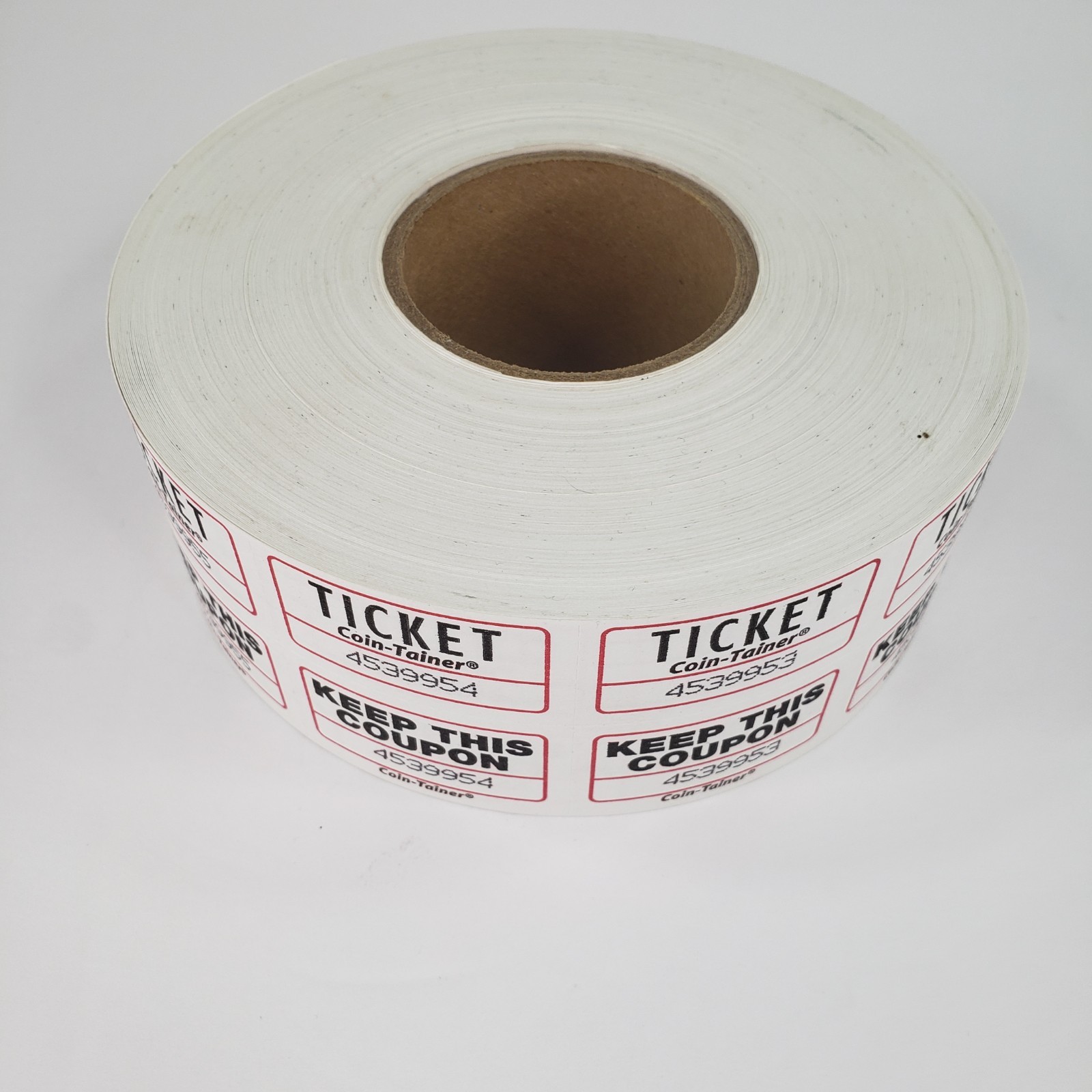 Raffle Ticket USED Roll Double Stub KEEP THIS COUPON Numbered Festival Carnival