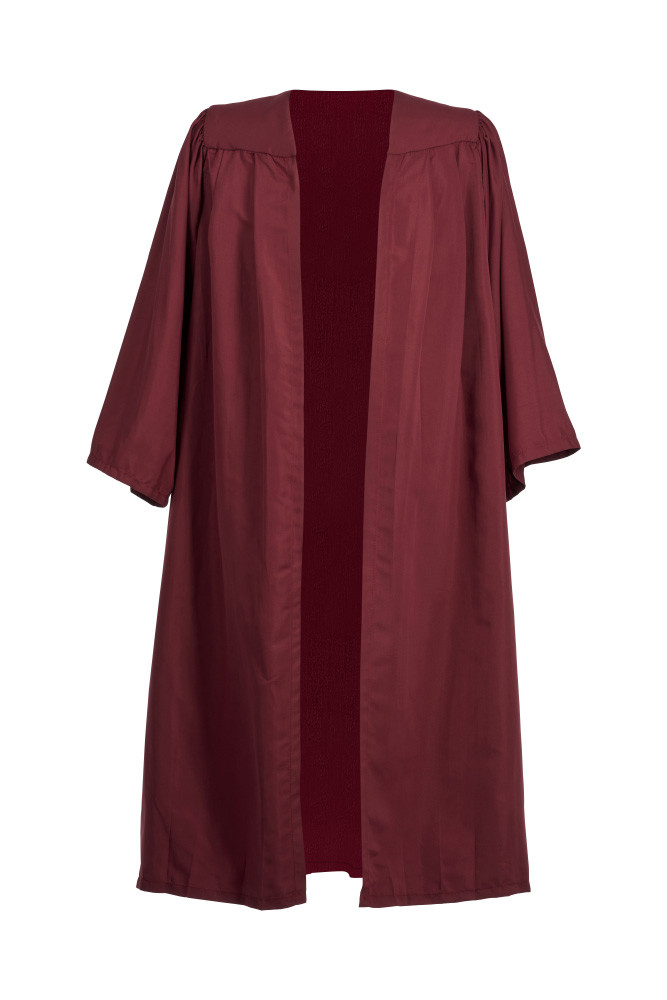 Childrens Wine Choir Gown Age 4 -13 Years Nursery Kids Graduation Costume Outfit