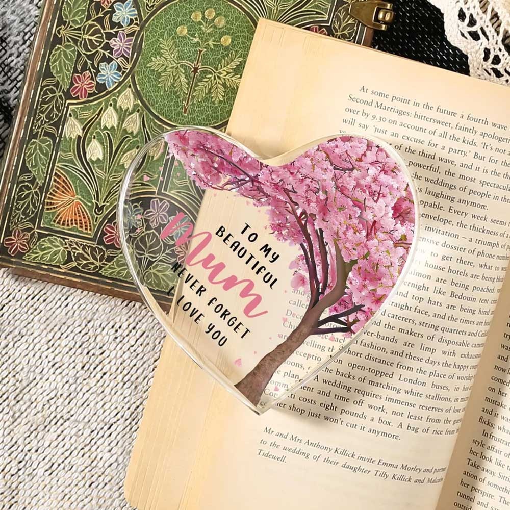 Love Heart Acrylic Decor Gift for Mom Mother’s Day 10X10CM