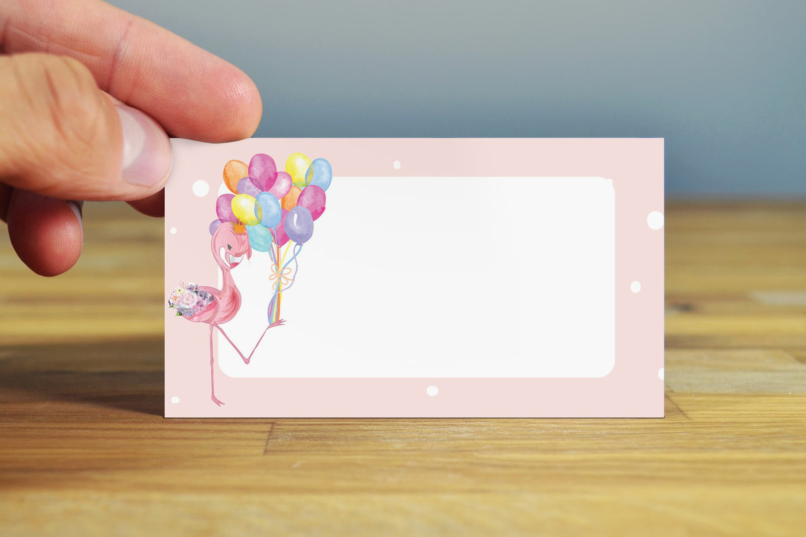 Pink Flamingo Birthday Place Cards – 25 Place Cards – Party Place Cards -B77576