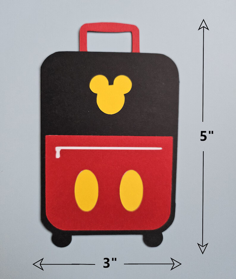 Mouse Suitcase Gift Card/Cash Holder, Kids Gift Card/Cash Holder – 2 Styles