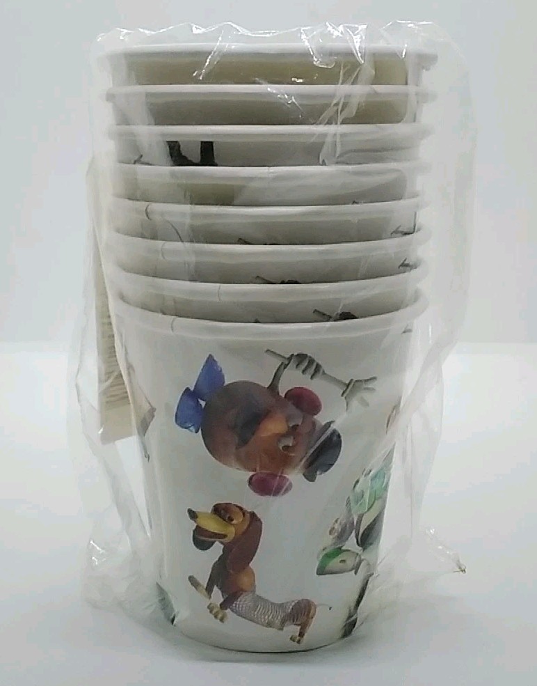 Disney Toy Story (8) Paper Party Drinking Cups 7oz 1995 – MIP!