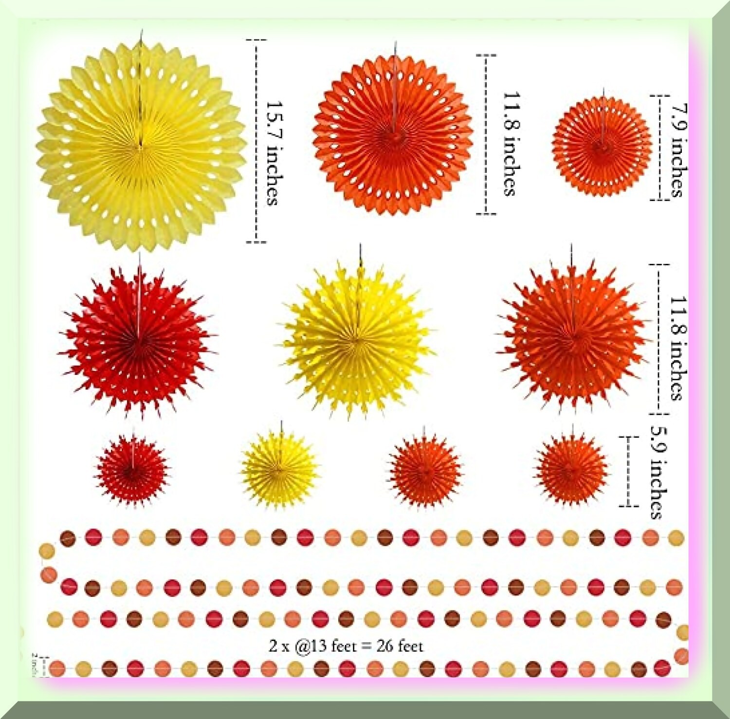 Autumn Fall Party Decor Kit 12 Pieces