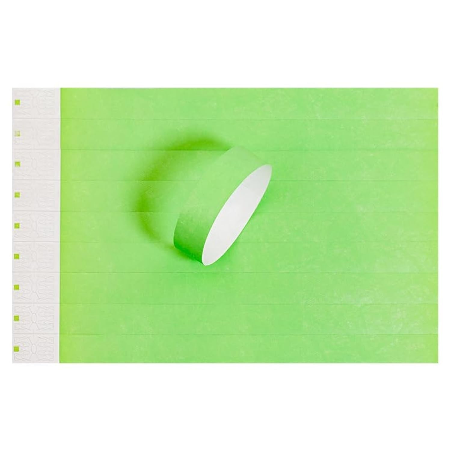 Green Wristbands for Events – 500 Count – Tear Resistant Paper Bracelets Comf…