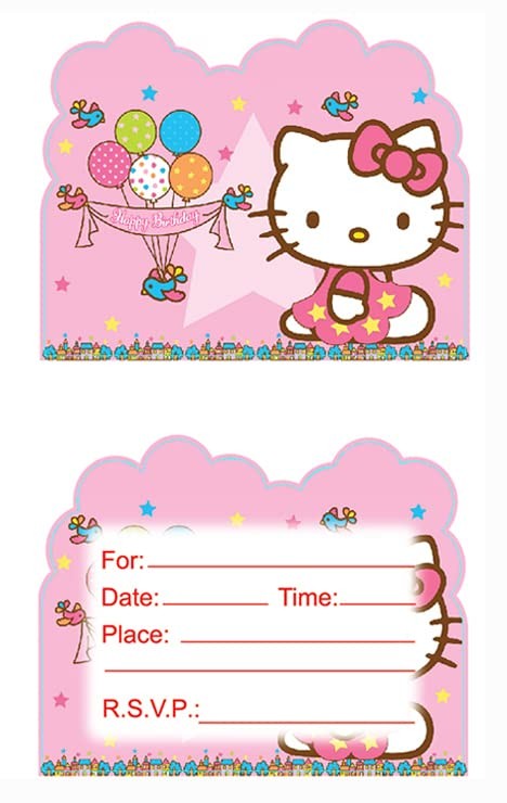 20PCS Birthday Party Invitations 4.2 x 6 inches, Multiple colors