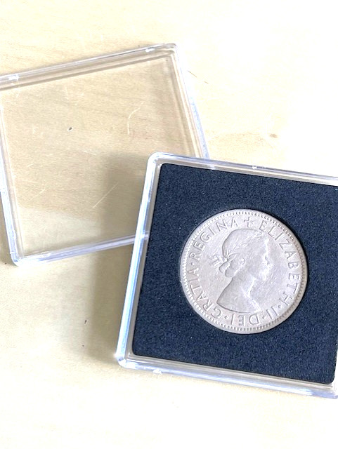 Unusual 70th Birthday Gift-1956 British UK Birth TWO SHILLINGS coin – Present.