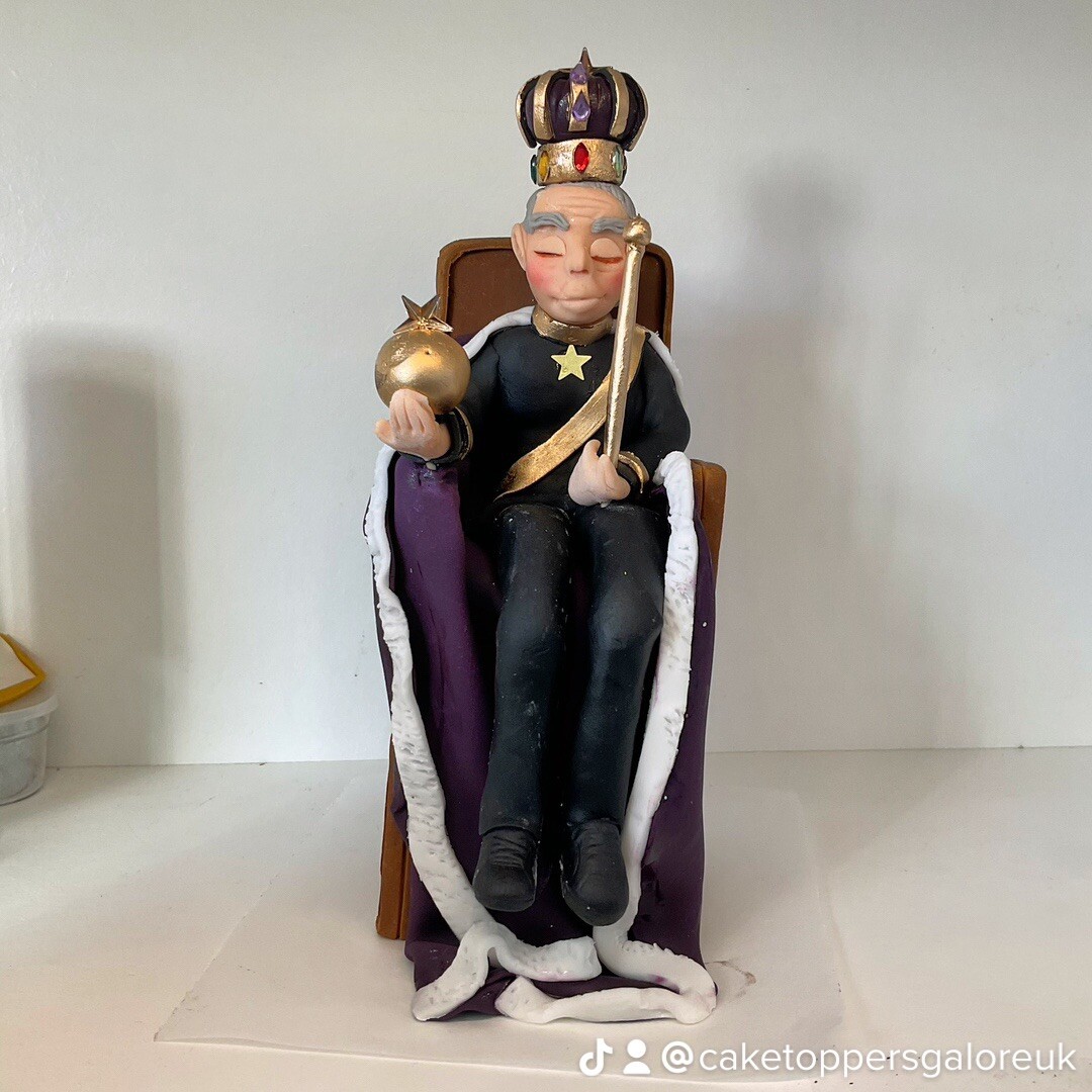 King, Charles coronation, Cake Topper, cake, decoration.