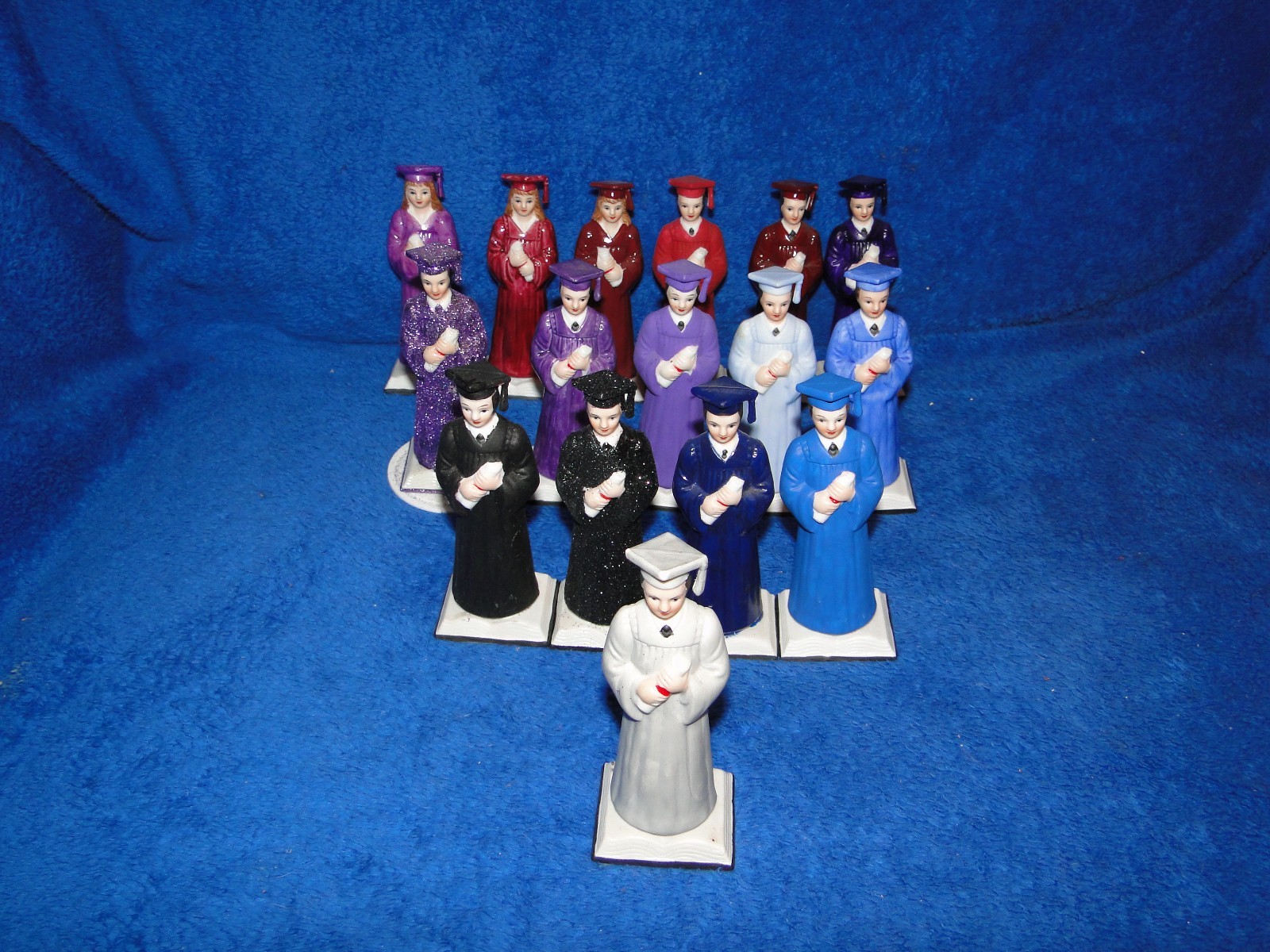 New Male Boy or Female Girl Graduation 4 5/8″ Figure in porcelain, U pick color