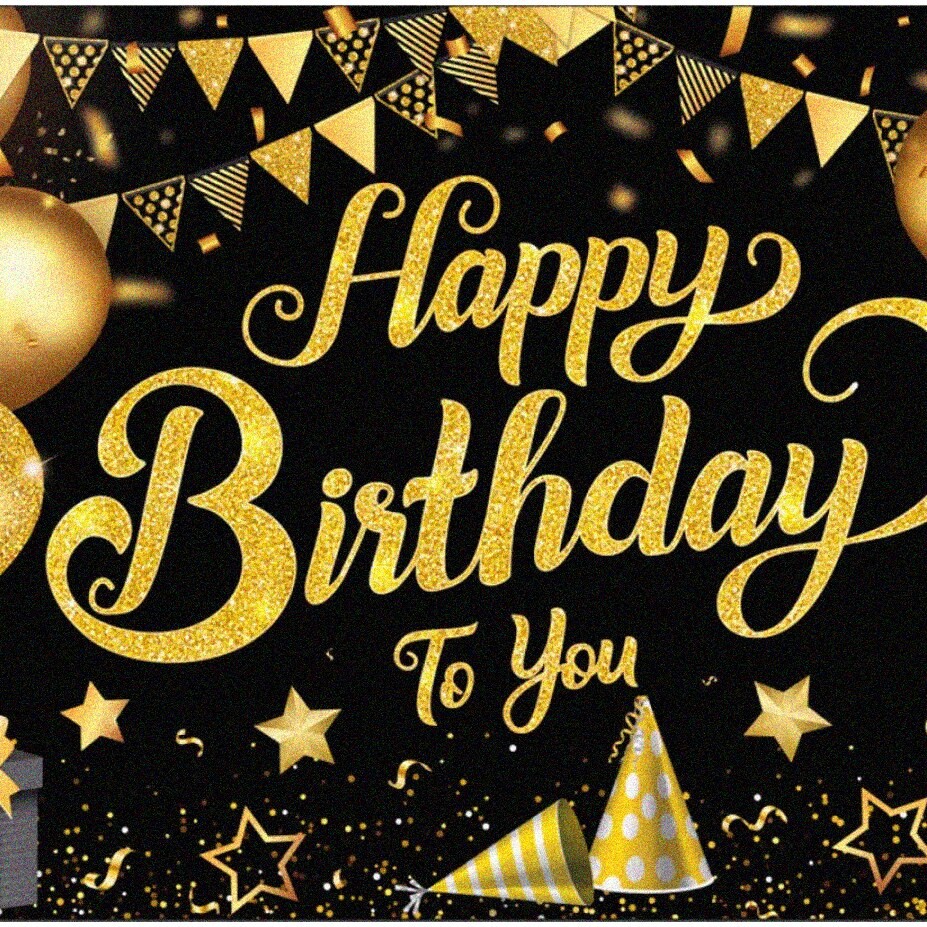 Happy Birthday Banner 72×44 Inches Fabric Backdrop