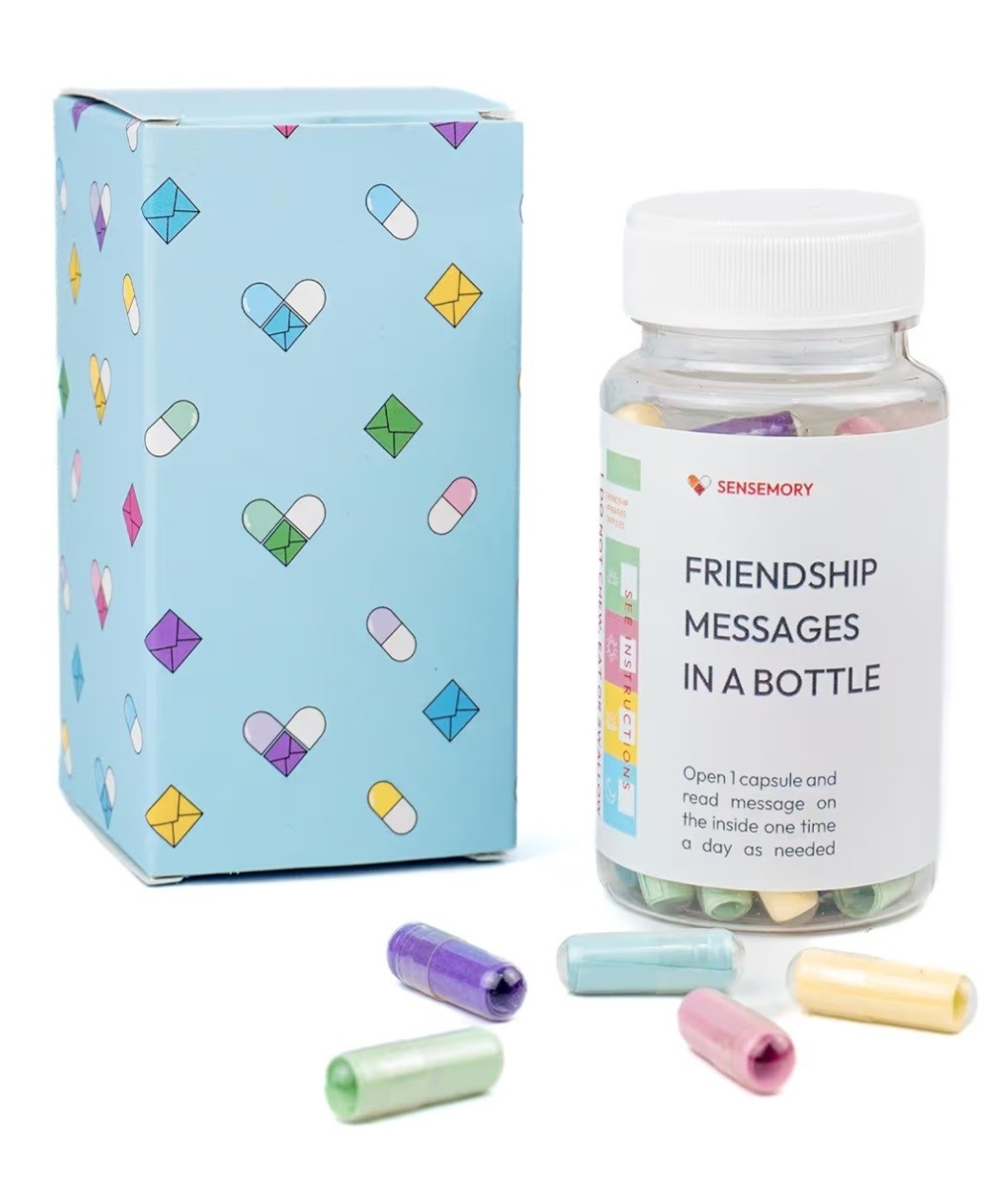 50 Friendship Capsule Letters Messages in a Bottle for Women Friend Sister Gifts
