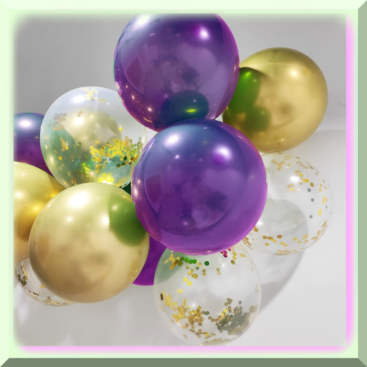 Purple and Gold Graduation Balloon Set 45 Pieces