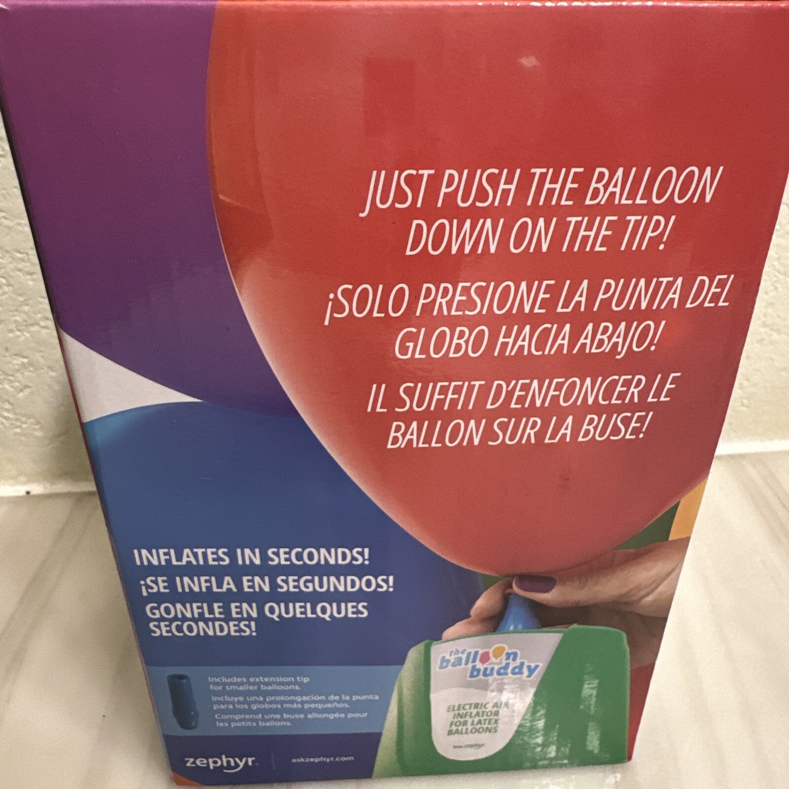 Balloon Buddy Electric Air Inflator New In Box
