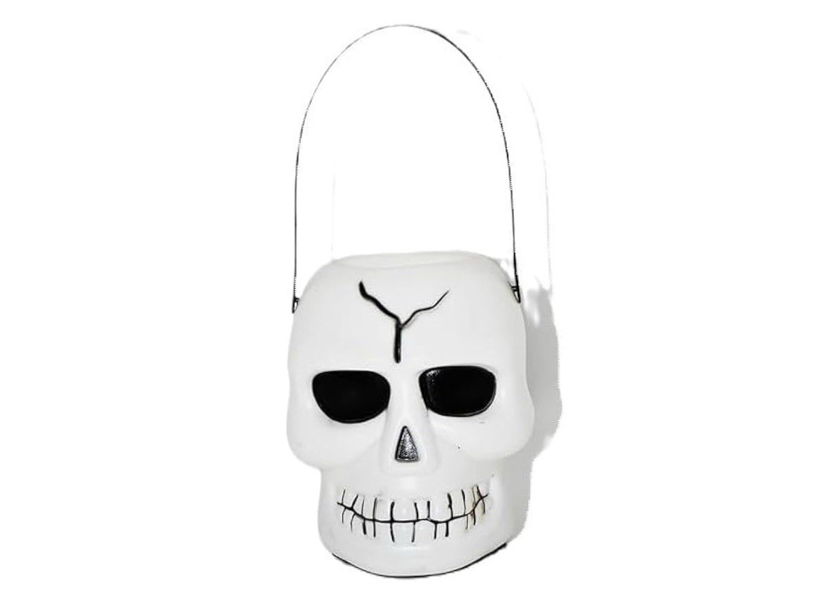 Trick or Treat Bag Halloween Pumpkin Bucket 17CM Large Plastic Portable Candy
