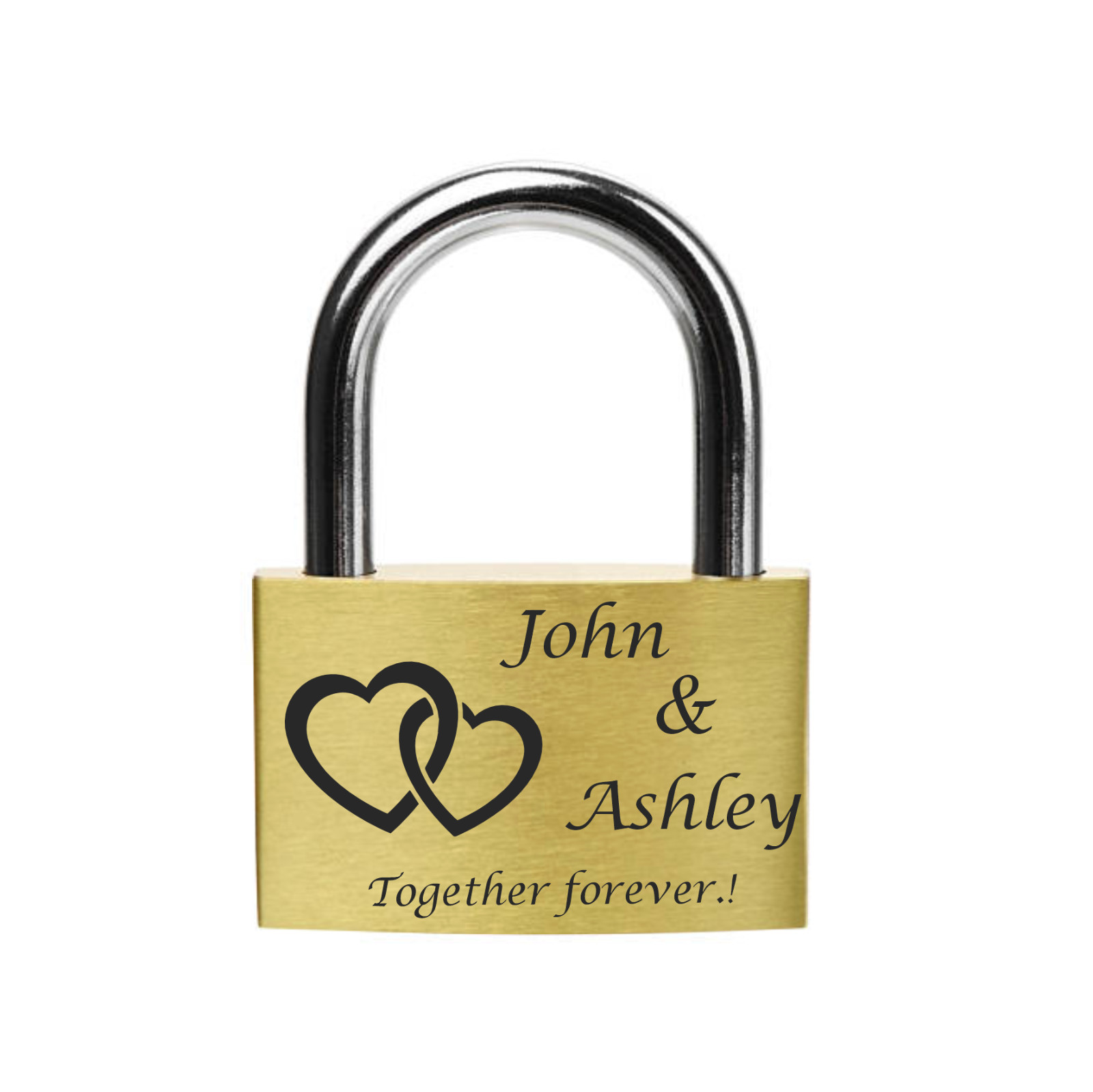 Custom Engraved Padlock (Made in USA) Anniversary Padlock, Wedding Padlocks