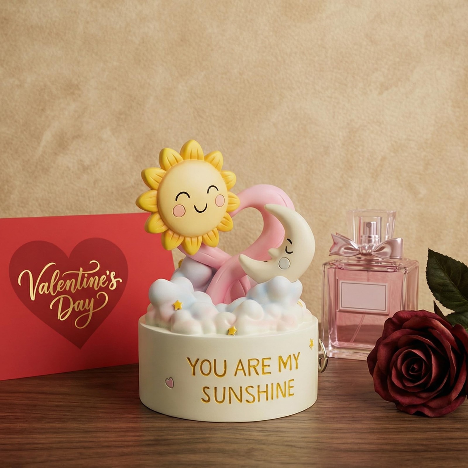 You are My Sunshine Musical Figurine, Wind-Up Music Box, Romantic Love Gift w…