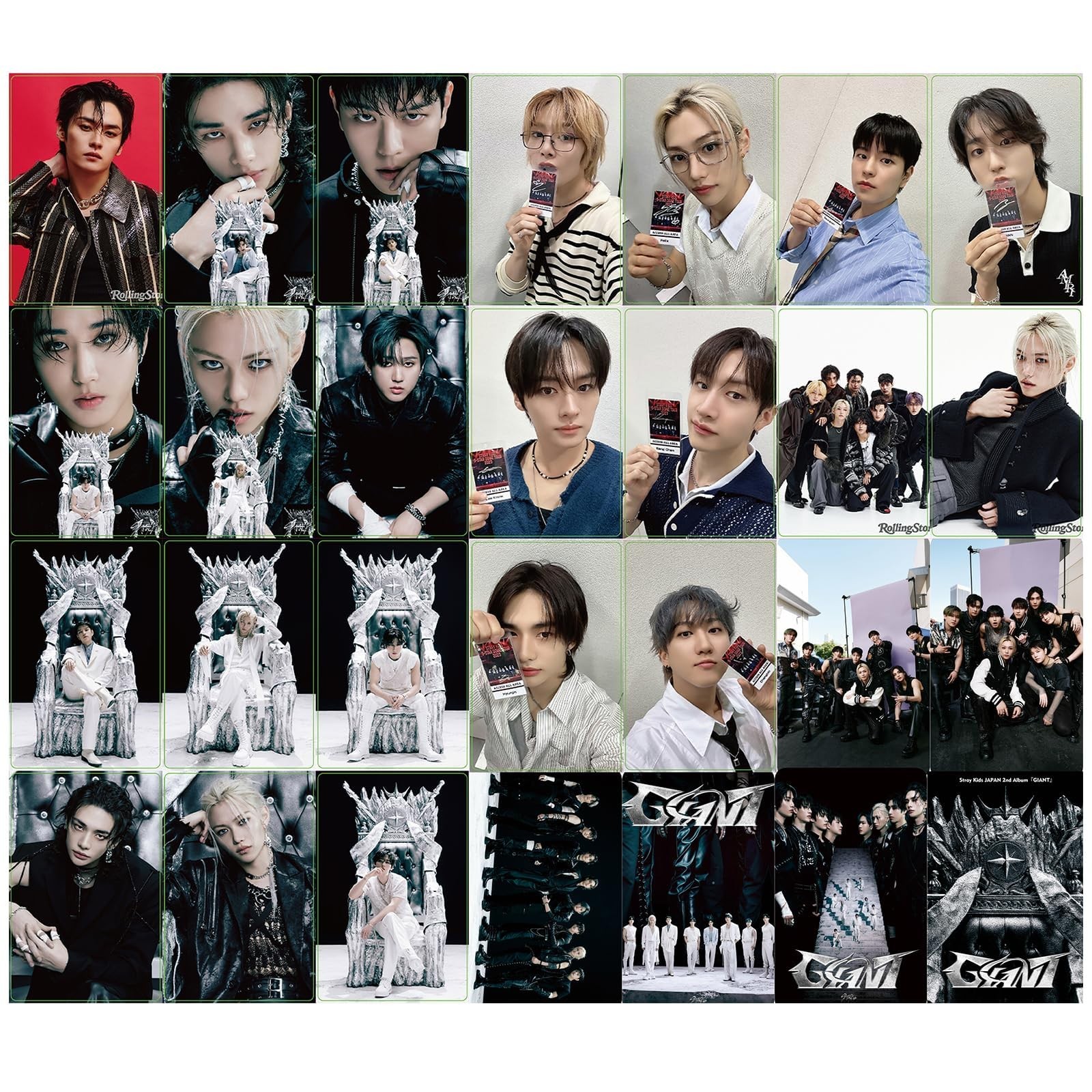KPOPBP Giant Album Photocards 55 PCS KPOP 3.5 x 2.5 x 0.75 inches, black