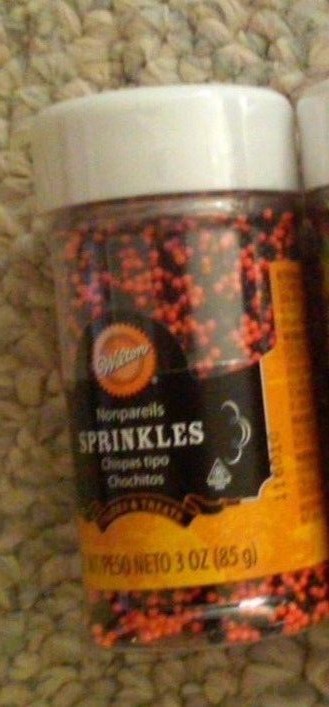 LOT OF 2 WILTON HALLOWEEN BAKING SPRINKLES SPIDER MIX SUGAR