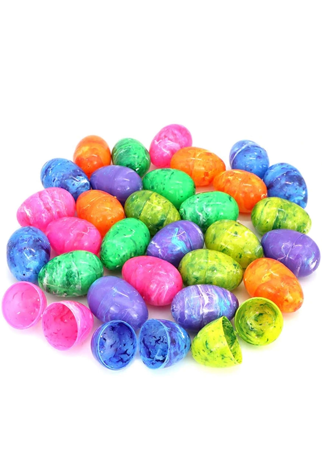 30 pcs 3.15″ Iridescent Egg Shells