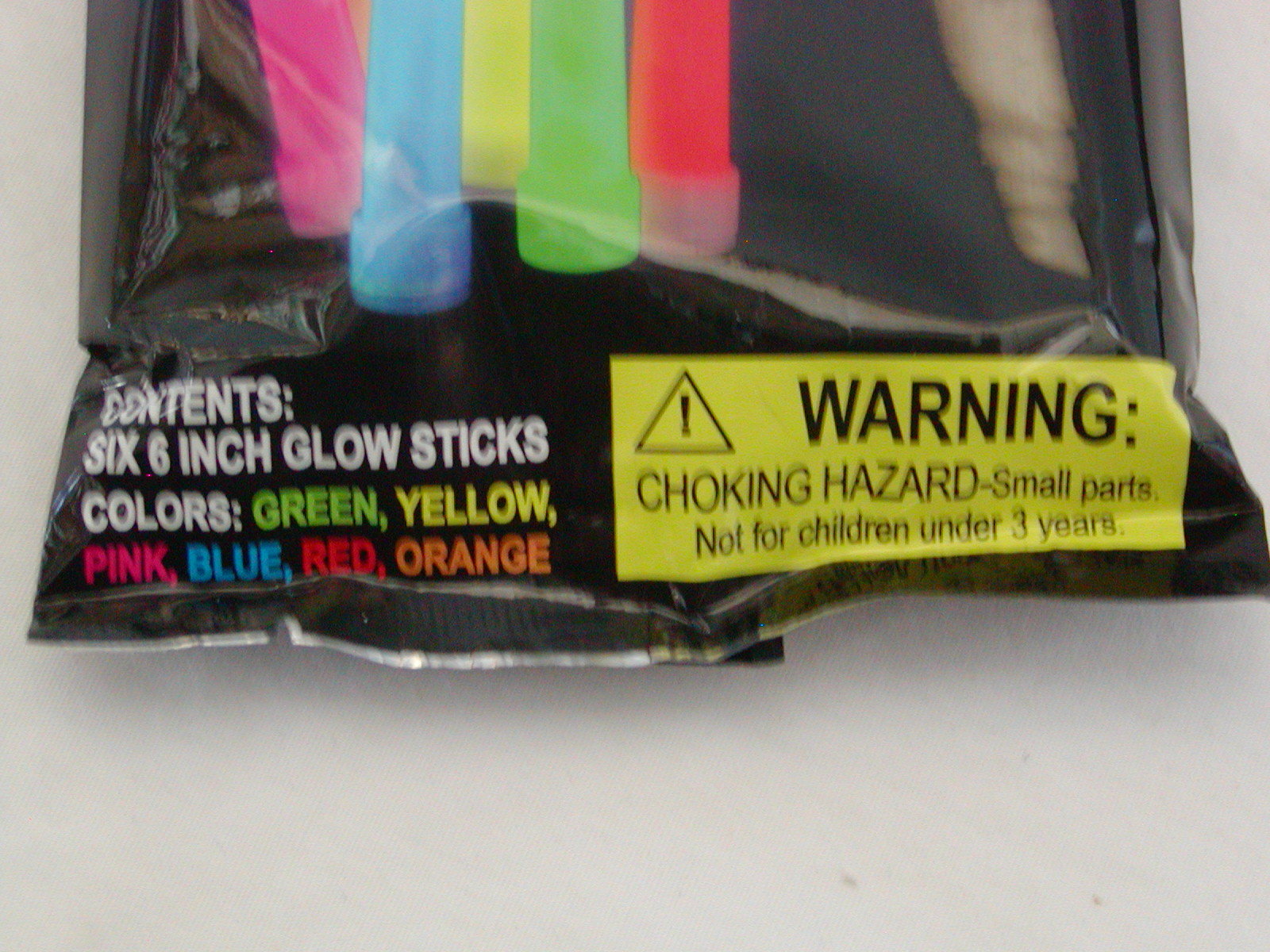 Two (2) Packages of 6 Glow Sticks 6″ Green Red Yellow Pink Blue Orange