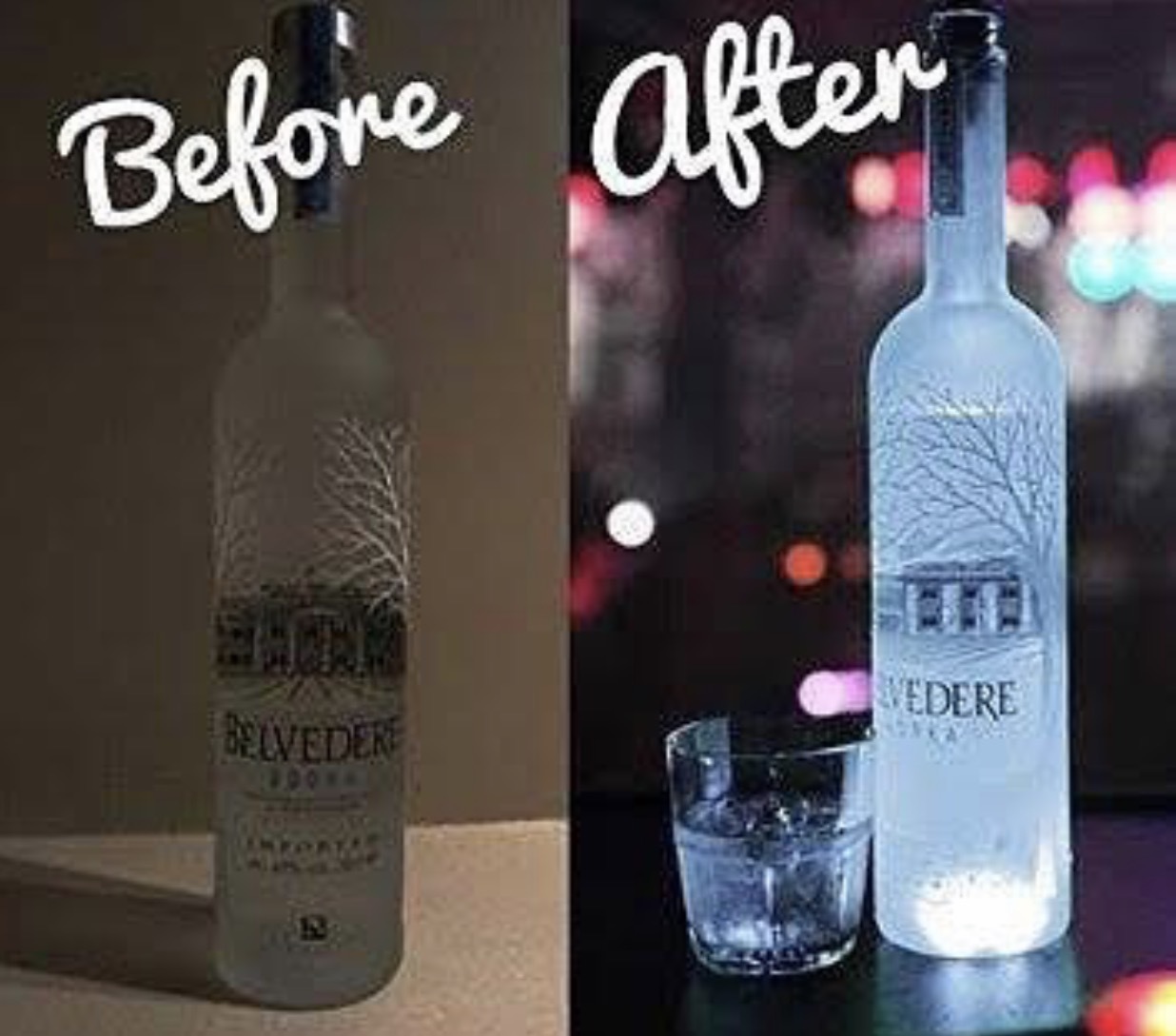 LED white Light Sticker Bottle glorifier bottle glow nightclub 50PACK