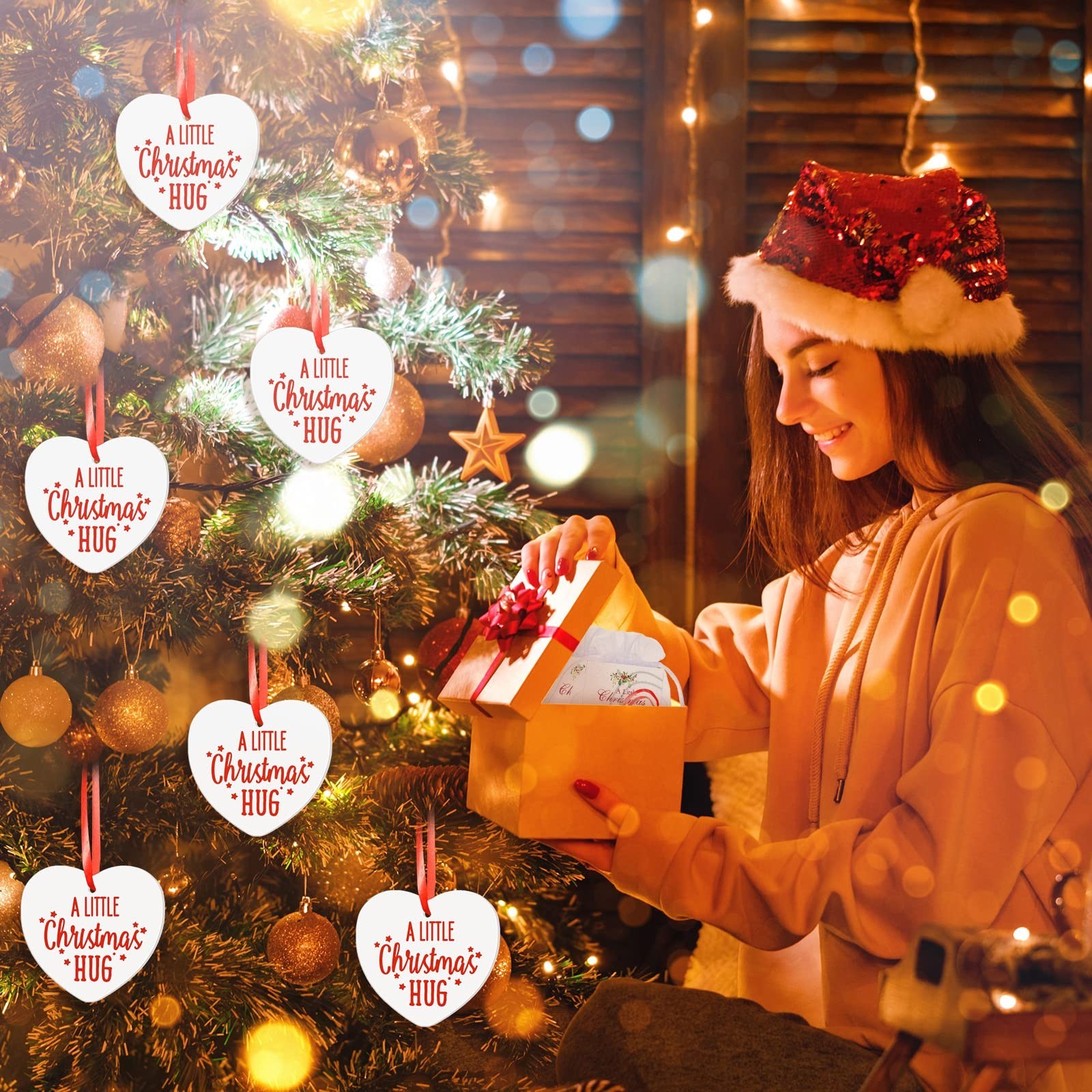 36 Pcs Christmas Ornaments Bulk Gifts Thank You Gifts for Coworker Employee A…