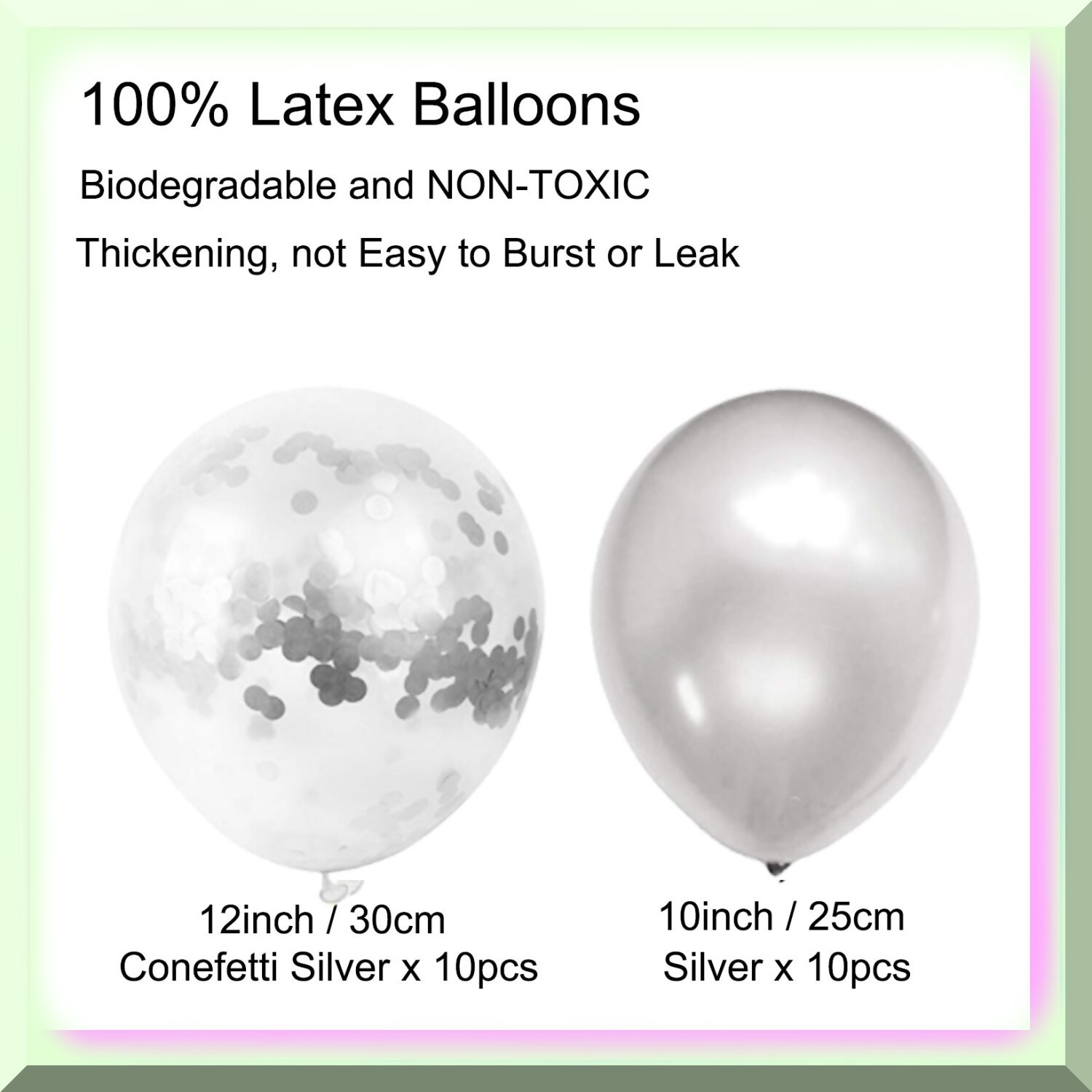 Silver Birthday Party Decorations Kit
