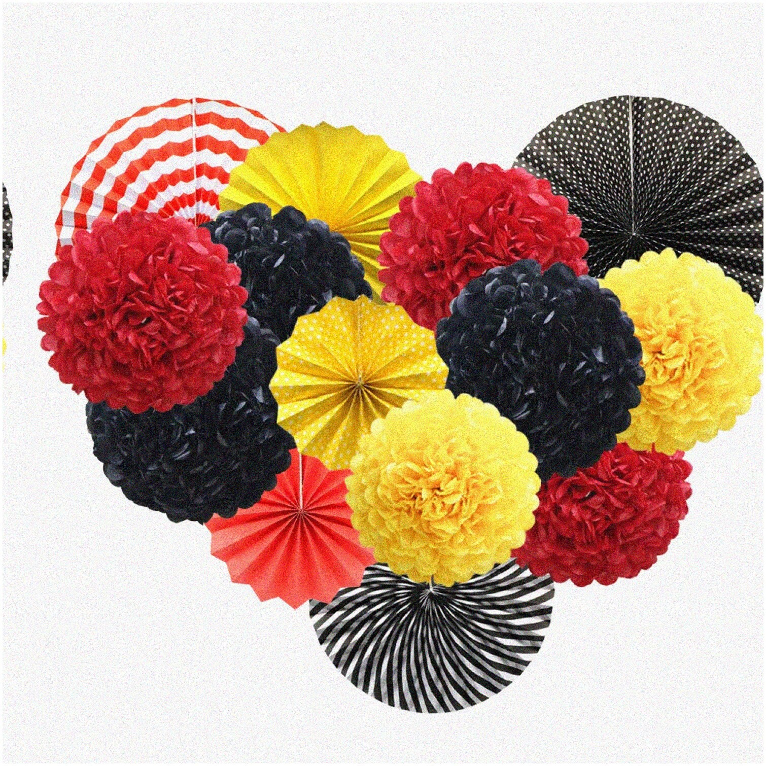 Colorful Fiesta Hanging Paper Decorations Set