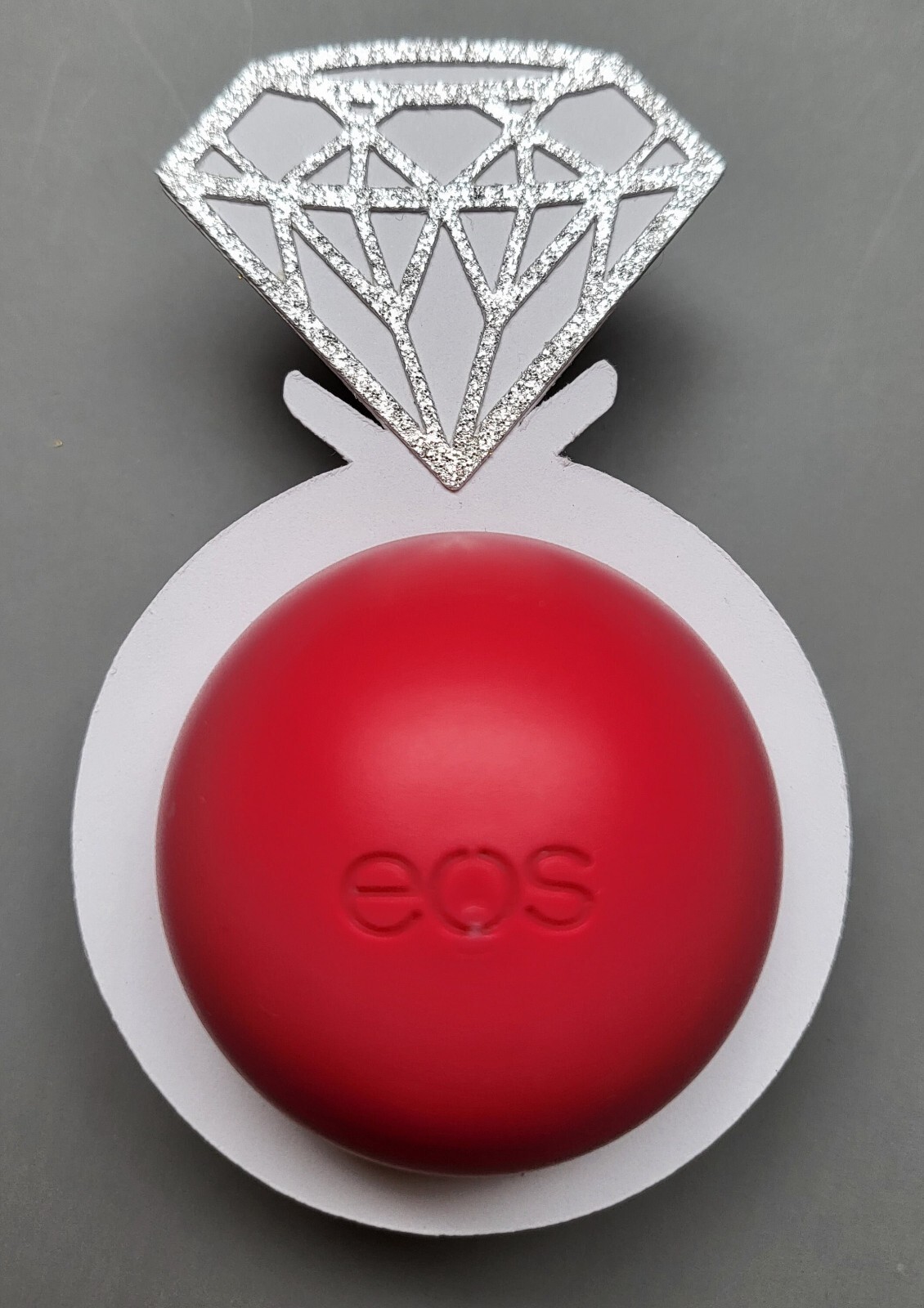 Set of 12 Diamond Ring Bridal Shower/EOS Lip Balm Holders (6 colors – U PICK!)